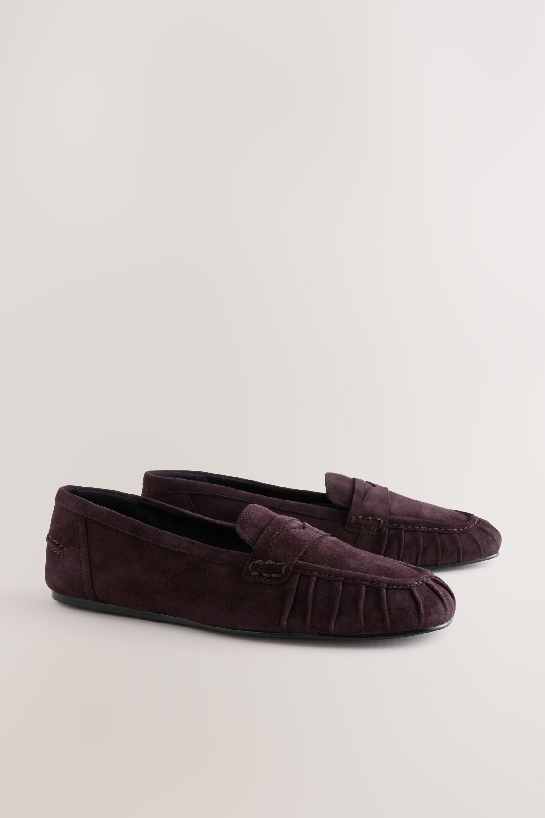 Next Forever Comfort gerafffte Loafer aus Veloursleder Loafer (1-tlg)
