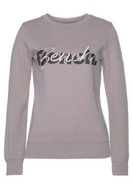 Bench. Loungewear Sweatshirt mit Logodruck und Stickerei, Loungeanzug