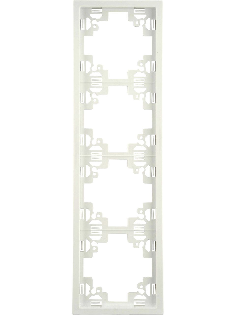 UNITEC Lichtschalter Unitec Abdeckrahmen 4-fach ultraweiß, Serie Sao