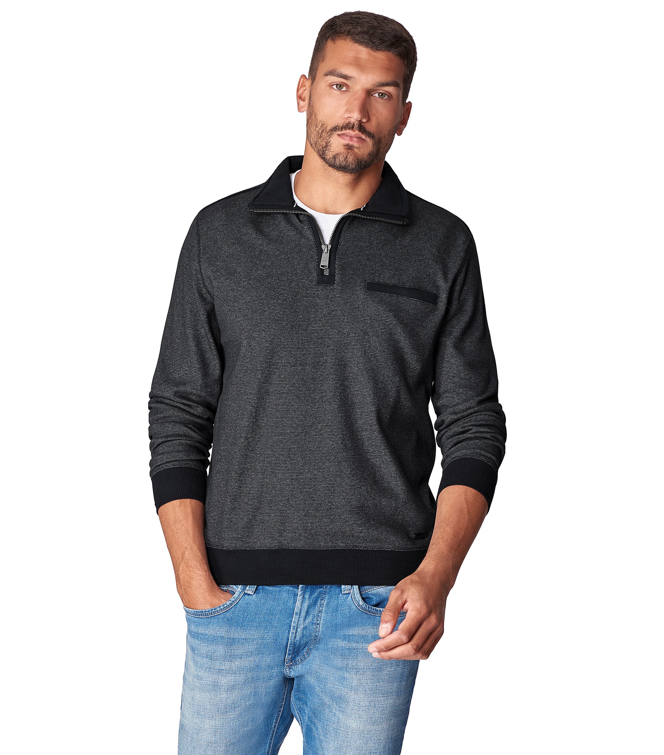 CASAMODA Troyer 413572800 Reißverschluss günstig online kaufen