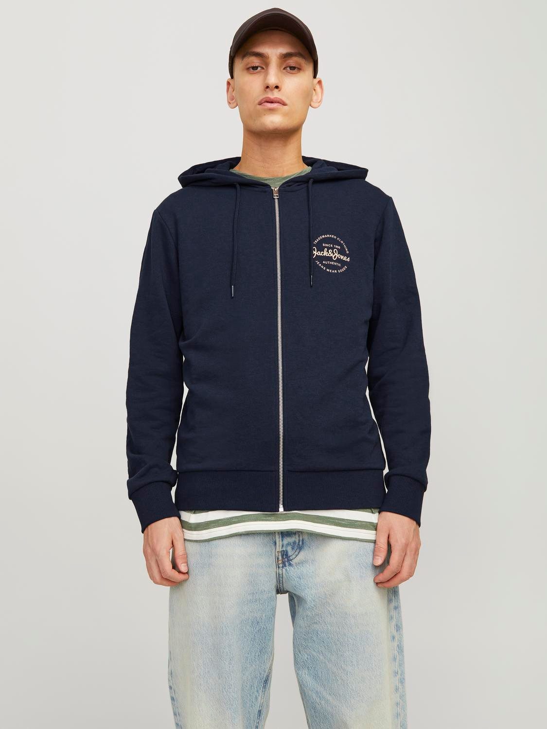 Jack & Jones Sweatjacke JJFOREST SWEAT ZIP HOOD