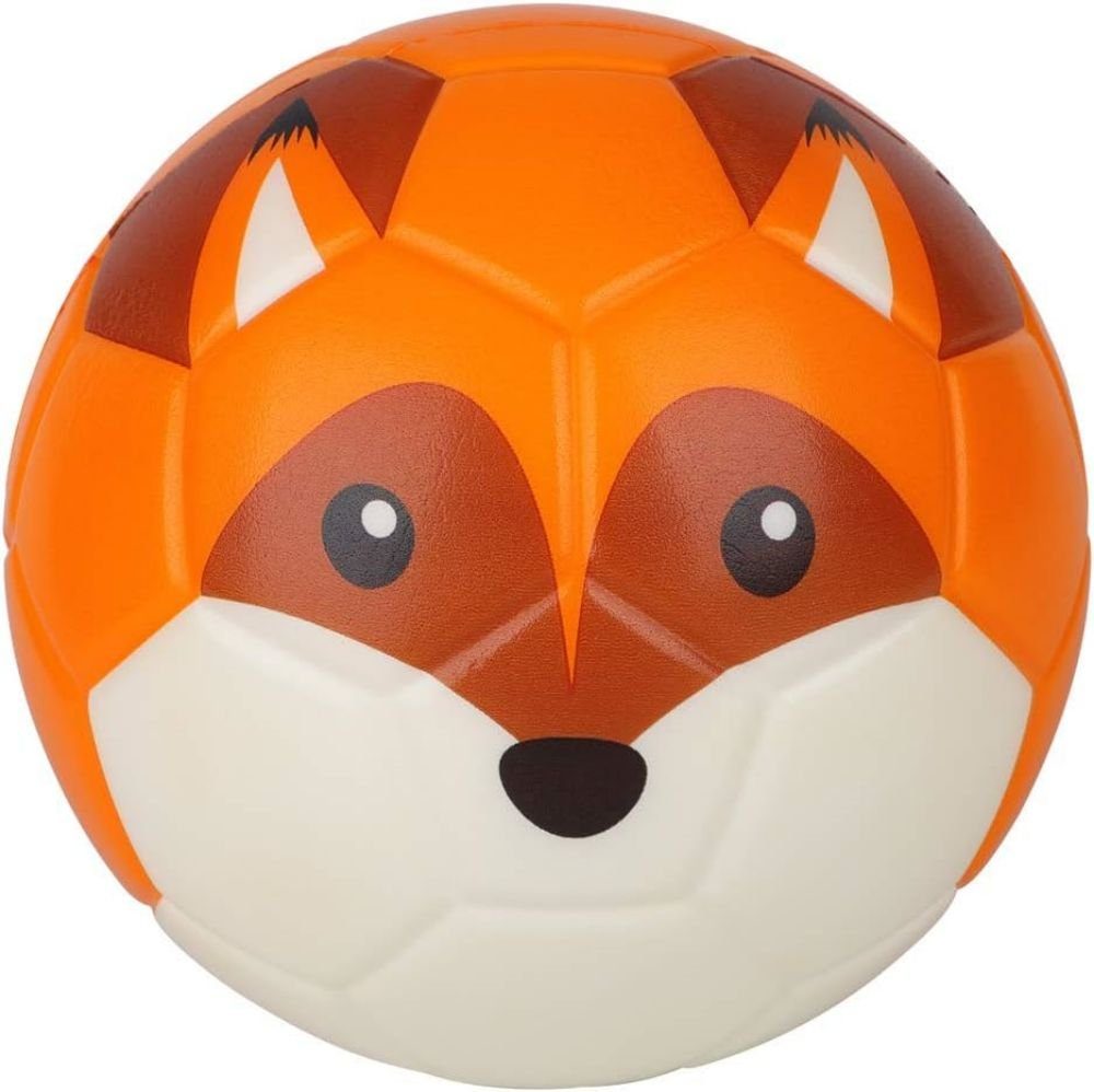 SOTOR Fußball 15 cm großer Mini-Fußball, niedliches Tier-Design (weicher Schaumstoffball für Kinder), weich und federnd, perfekte Größe für Kinder zum Spielen