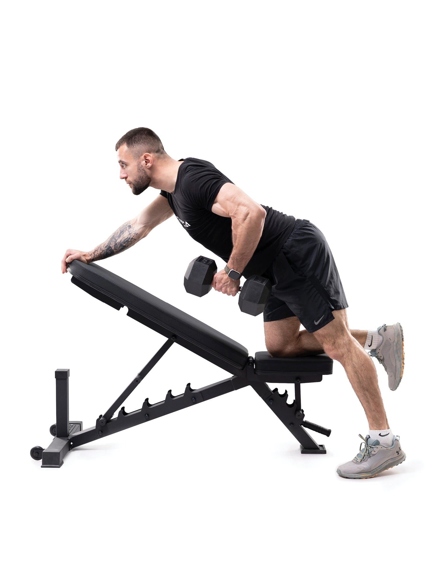 ATLETICA Hantelbank B4, Verstellbare Hantelbank Bis 450 kg belastbar