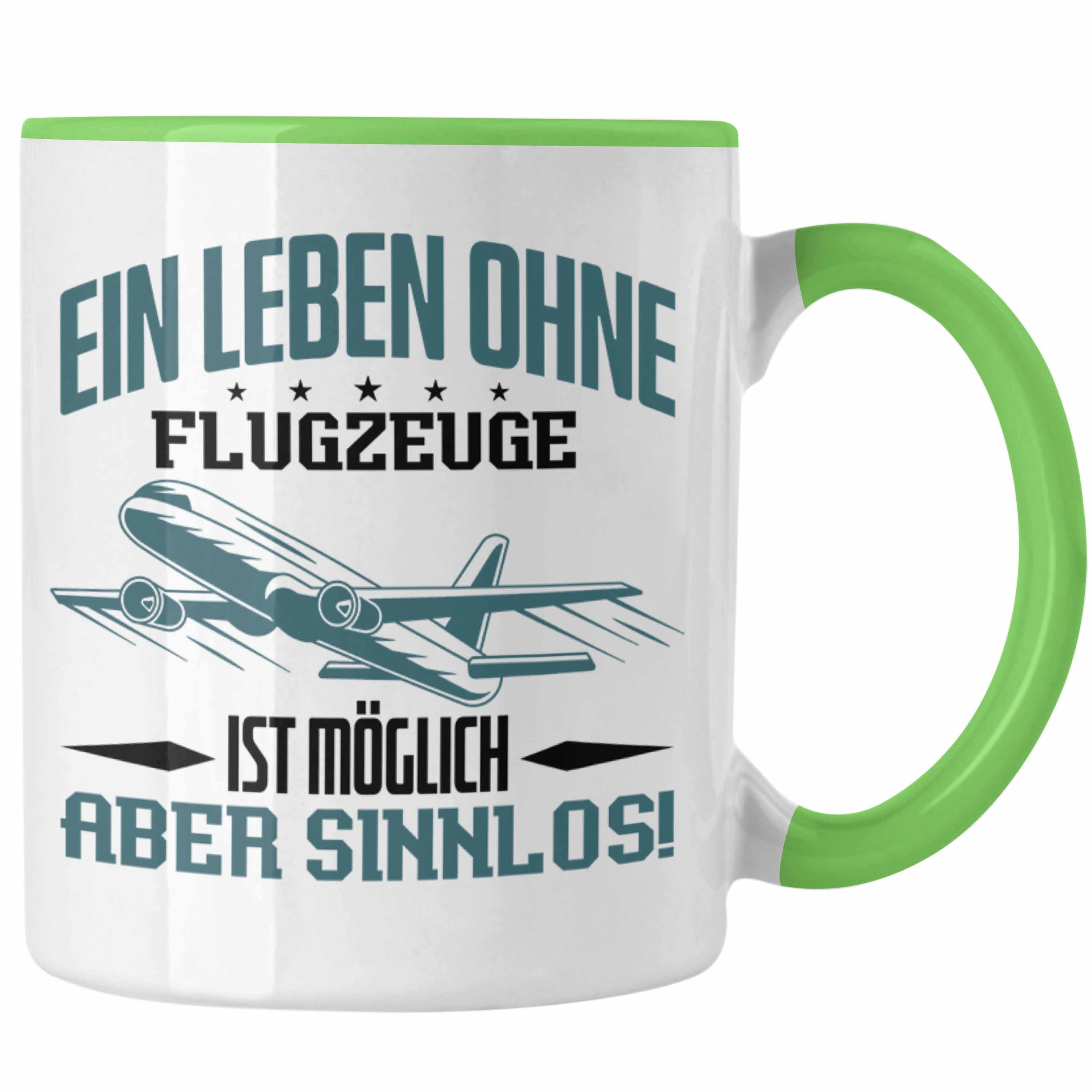 Ohne Tasse Mitarbeiter Geschenk Fl Leben Ein Tasse Flughafen Trendation Fluglotse Pilot Grün