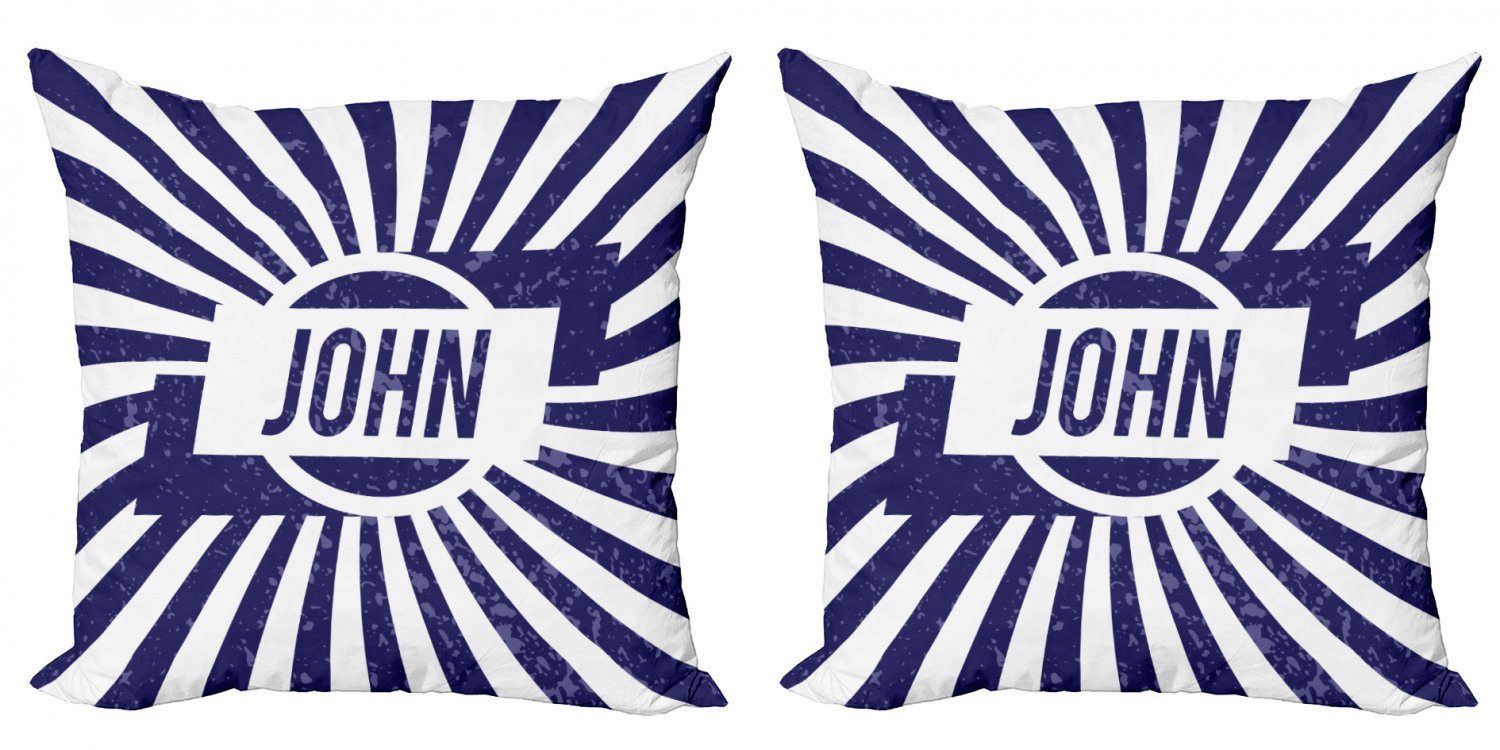 Kissenbezüge Modern Accent Doppelseitiger Digitaldruck, Abakuhaus (2 Stück), John Gemeinsamer männlicher Name