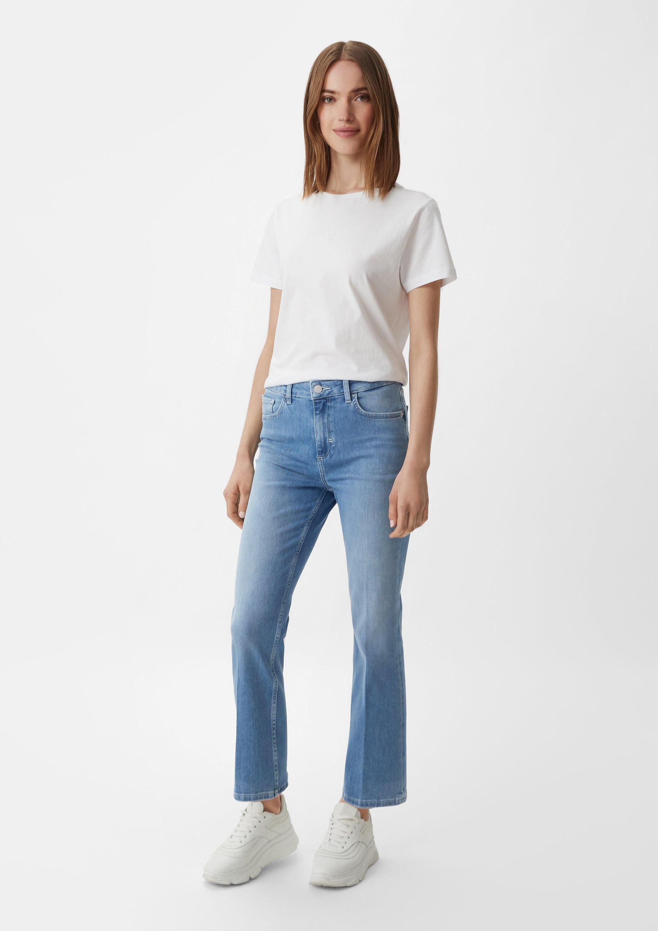 comma Regular-fit-Jeans Jeans-Hose Cropped Jeans / Regular fit / Mid rise / Flared leg