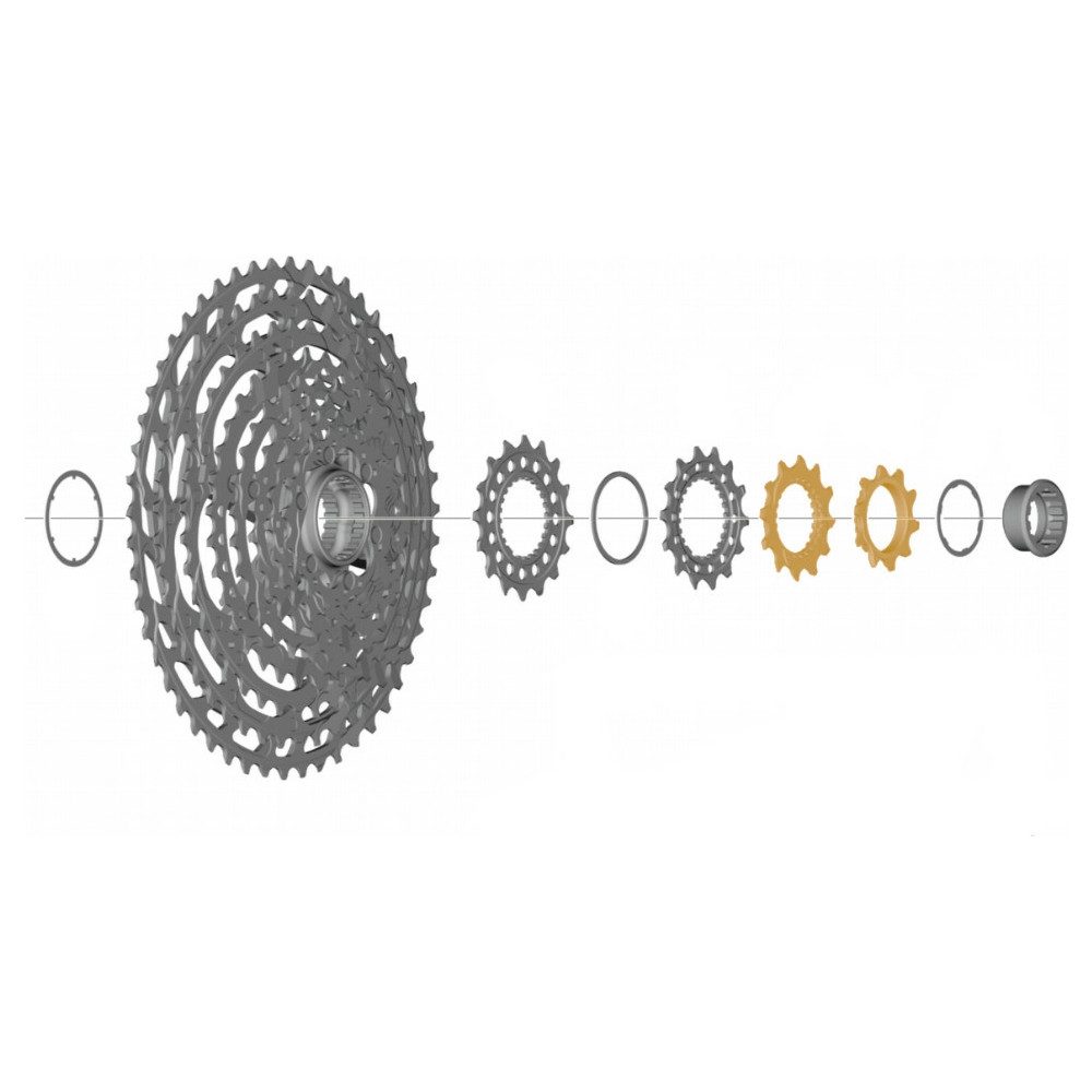 Fahrradkette Ritzel Einheit CS-M9100 10- und 12-Zähne B/D Antrieb