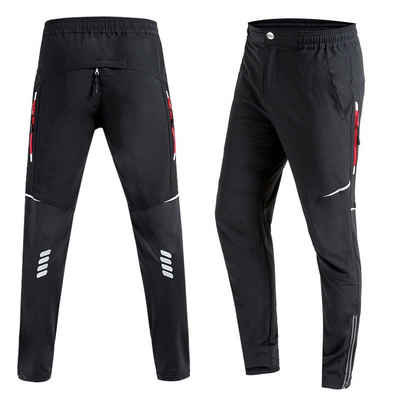 MidGard Radhose Funktionshose winddicht & atmungsaktiv Laufhose Jogging-Hose Radhose Elastikbund mit Tunnelzug