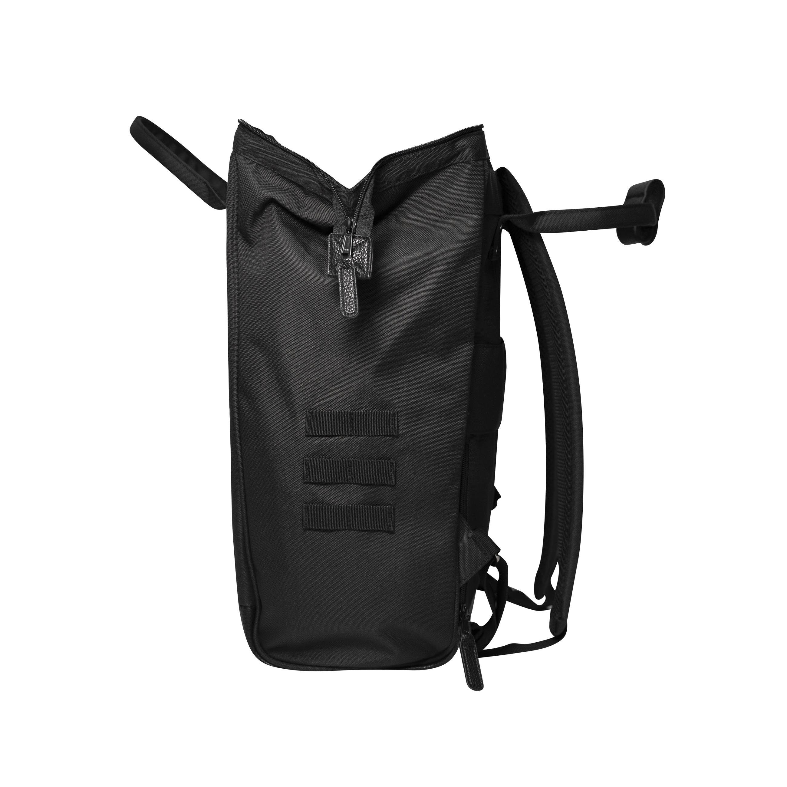 CABAIA Tagesrucksack Large, Cityrucksack Vordertaschen austauschbaren mit black