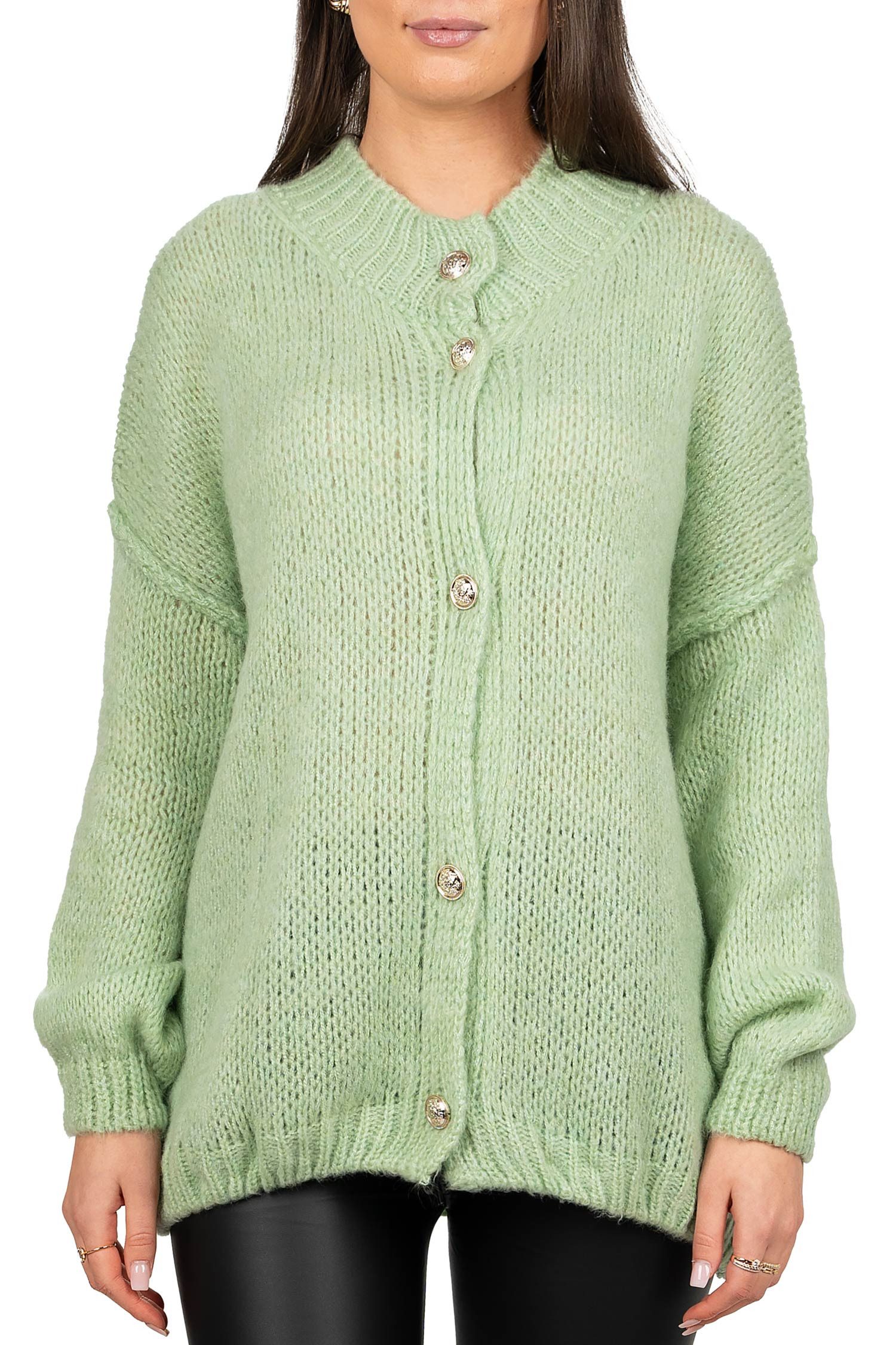 Reichstadt Strickjacke Damen Relaxed Fit Pullover günstig online kaufen