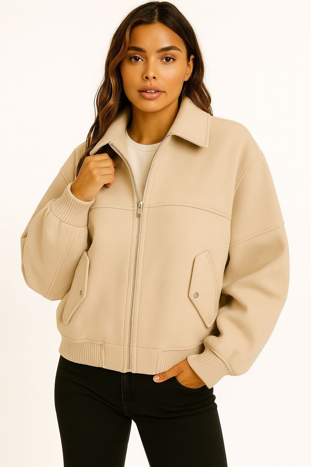 Worldclassca Bomberjacke Worldclassca Bomberjacke Trench Kragen günstig online kaufen
