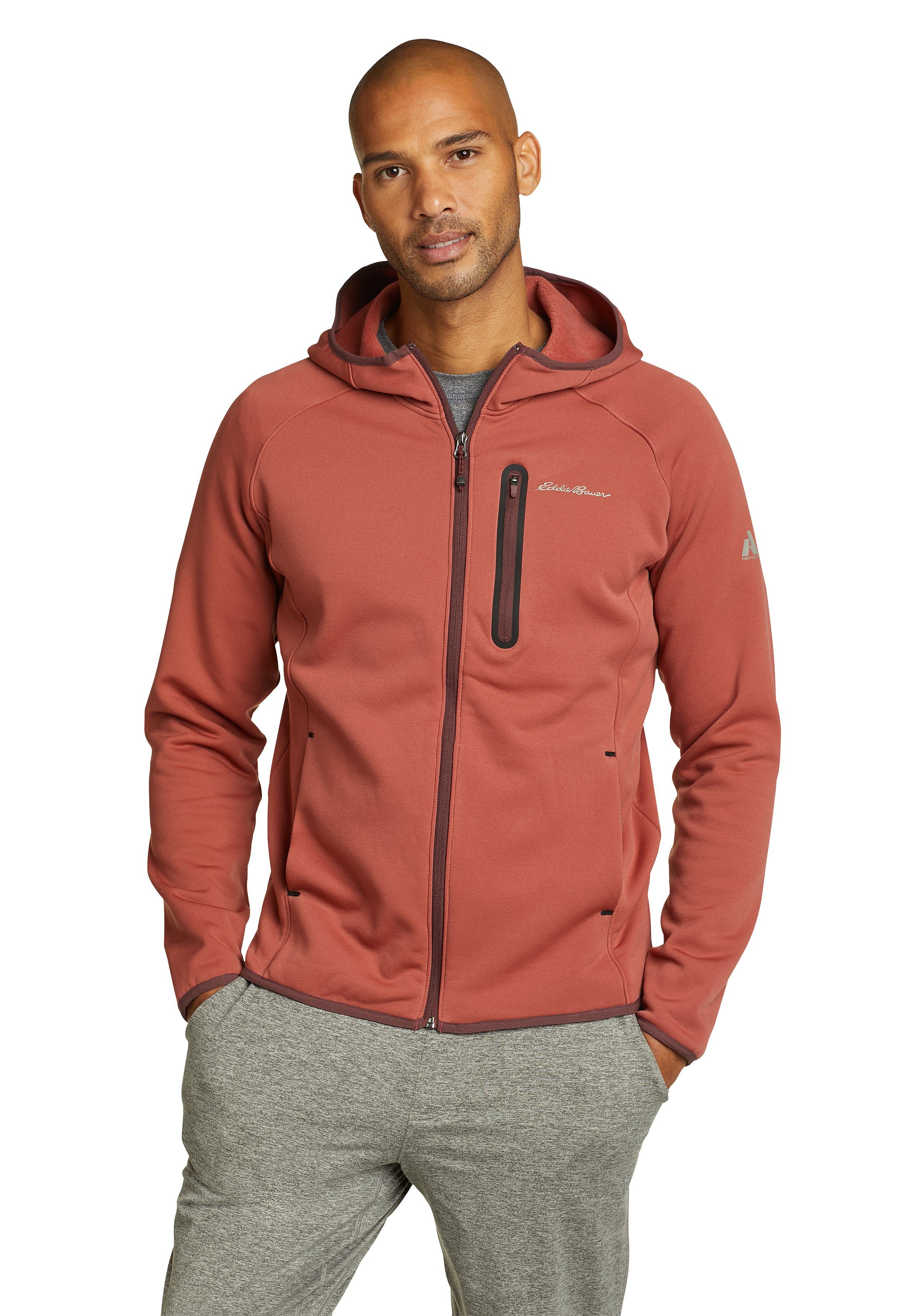 Softshell Outpace mit Fleecejacke Kastanie Bauer Flex Eddie Kapuze