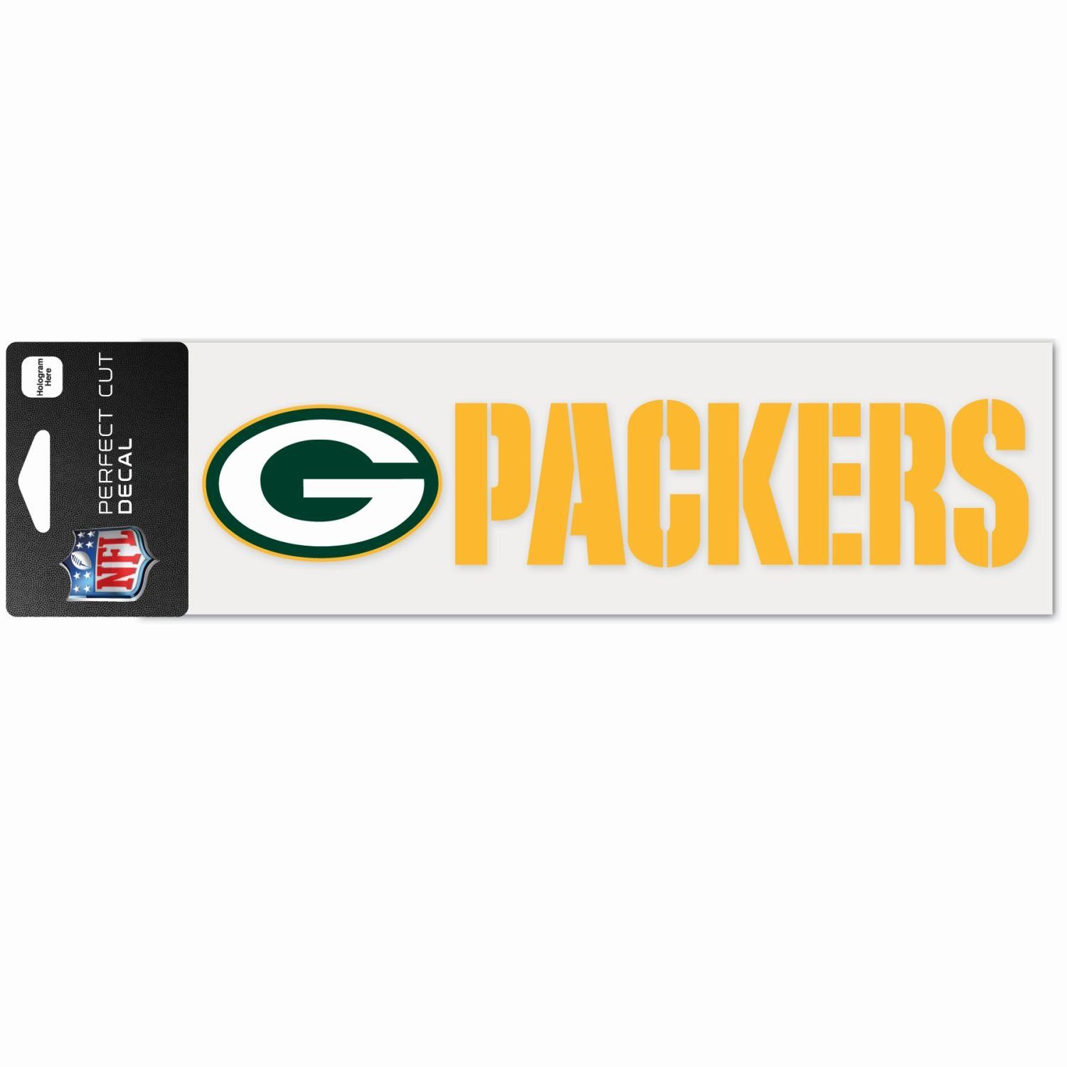 WinCraft Wanddekoobjekt NFL Perfect Cut Aufkleber 8x25cm Green Bay Packers