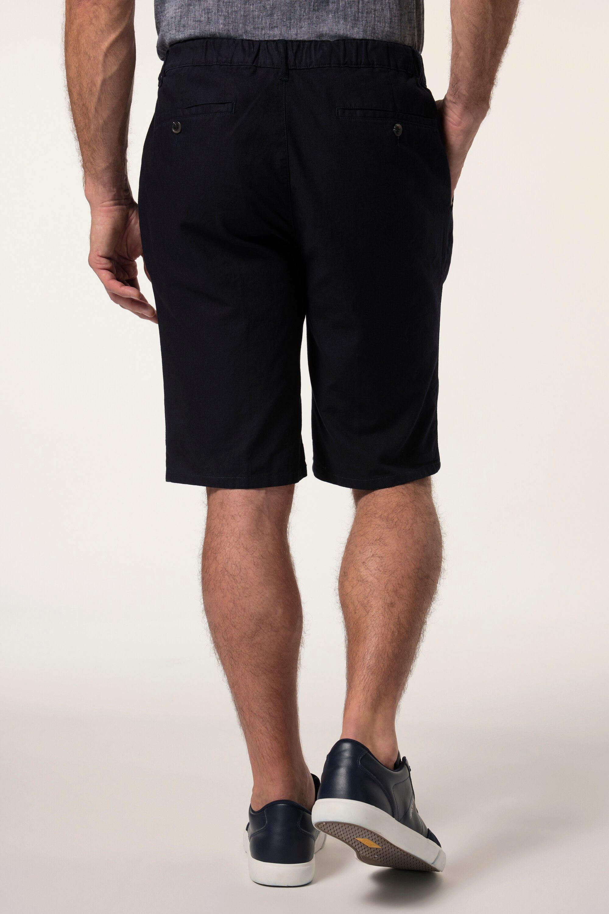 Boston Park Bermudas Leinenmix-Bermuda Regular Fit Dehnbund – Bild 3 von 5