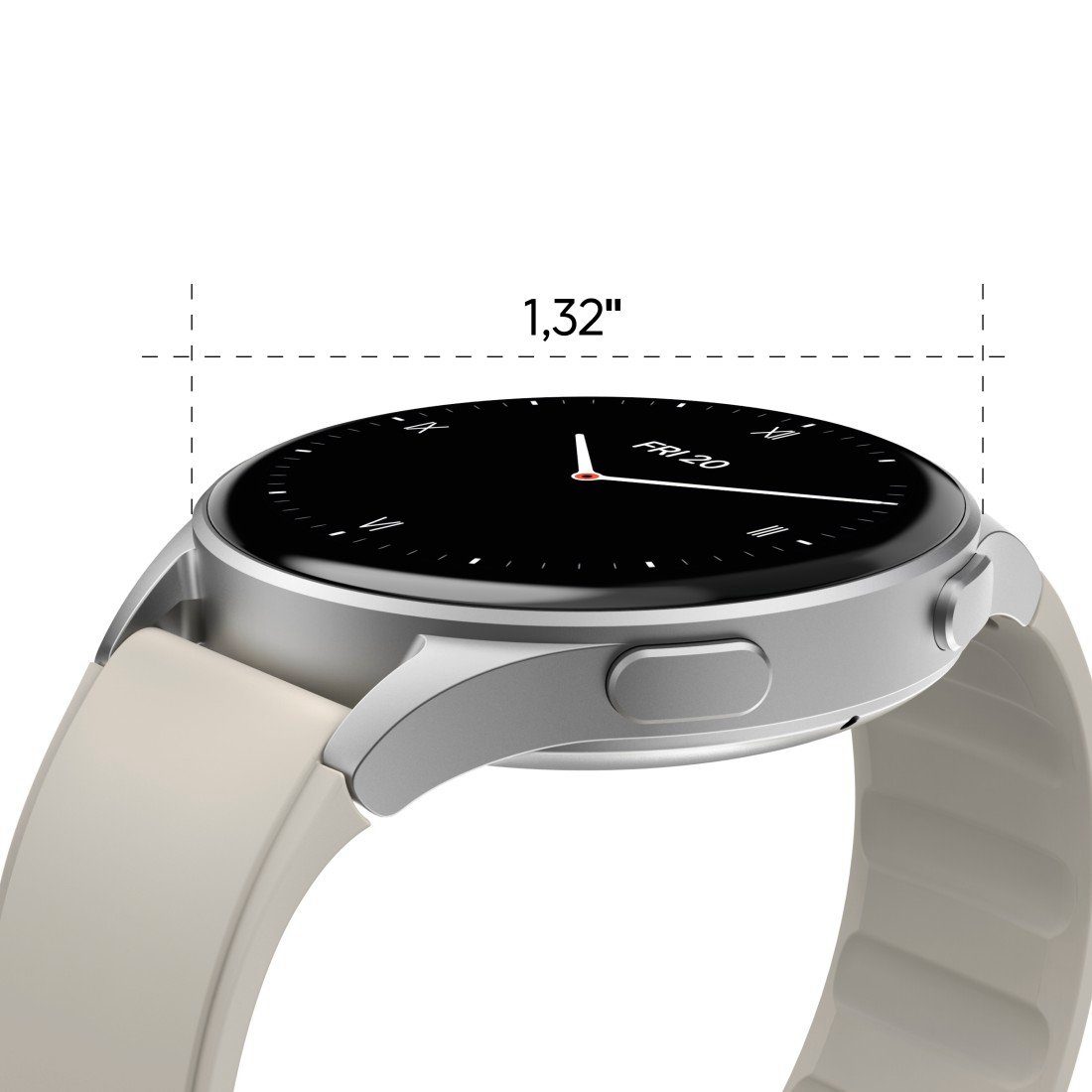 Hama Smartwatch 8900 (Telefonfunktion, GPS, wasserdicht IP68, Herzfrequenz) Smartwatch (3,3 cm/1,3 Zoll)