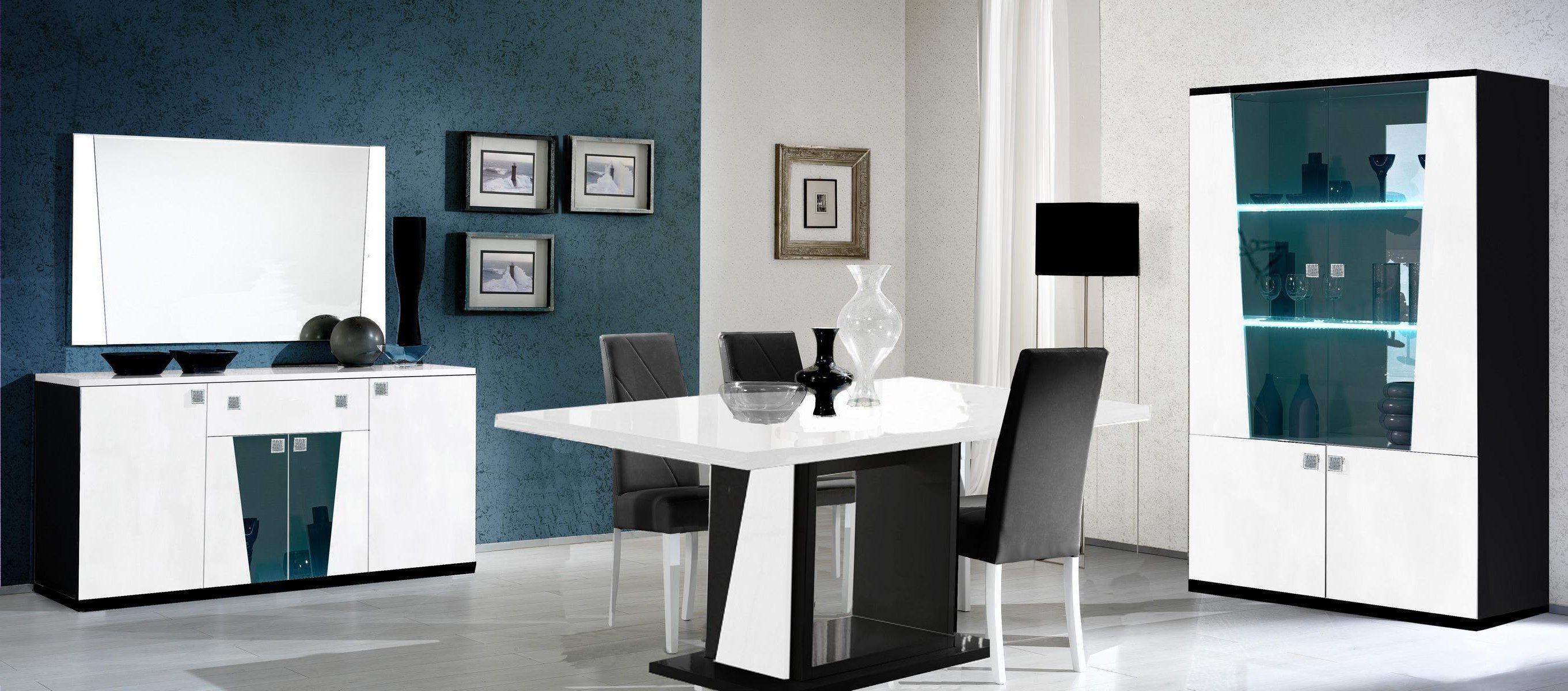 Xlmoebel Kommode Buffet Sideboard mit Spiegel aus Holz, 2-teilig, modern, Made in Europa