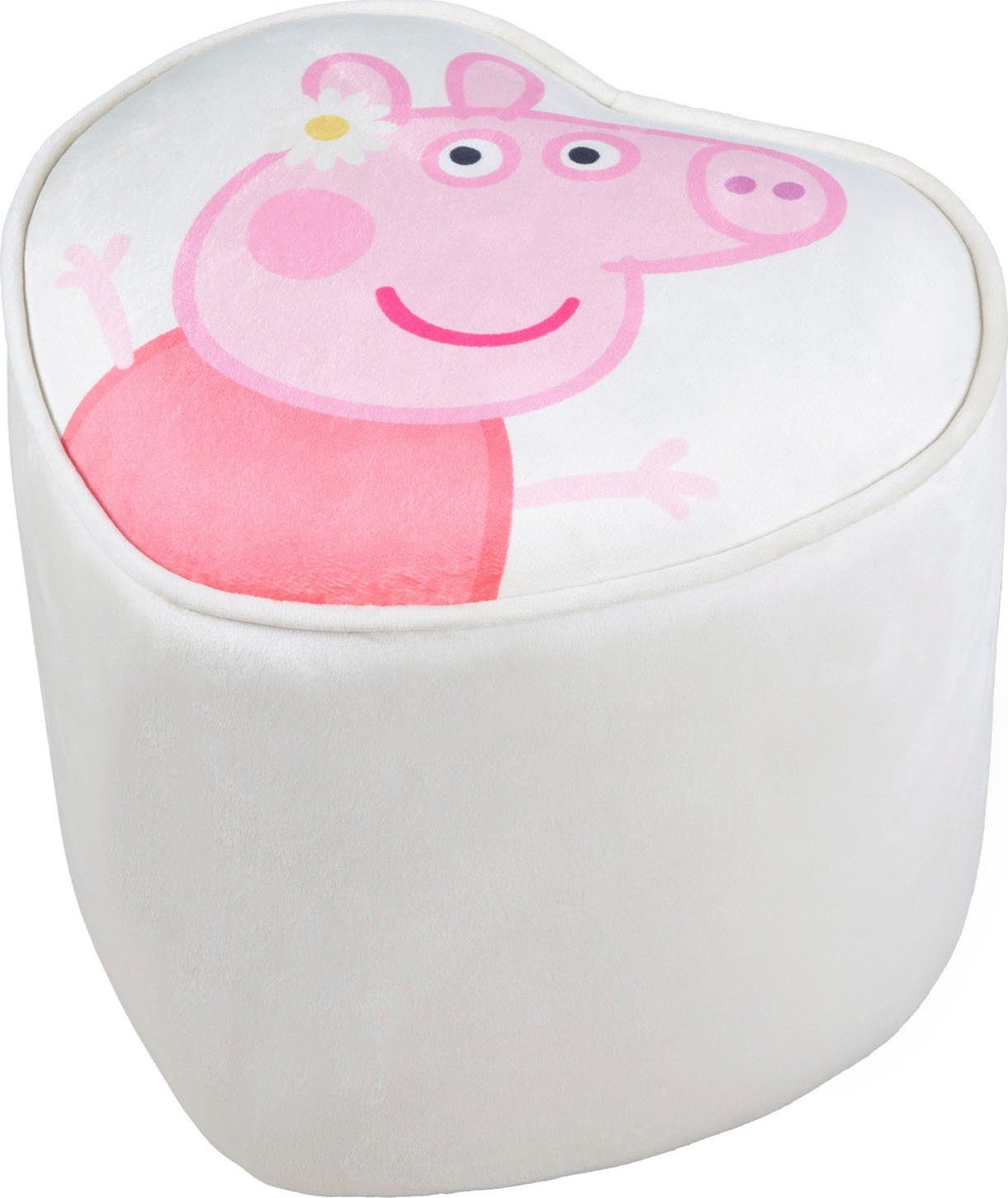 roba® Kinderhocker Peppa Pig, in Herzform