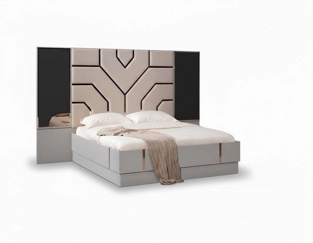 Xlmoebel Bett Elegantes Designer-Polsterbett für zwei Personen Sofort (Bett), Hergestellt in Europa