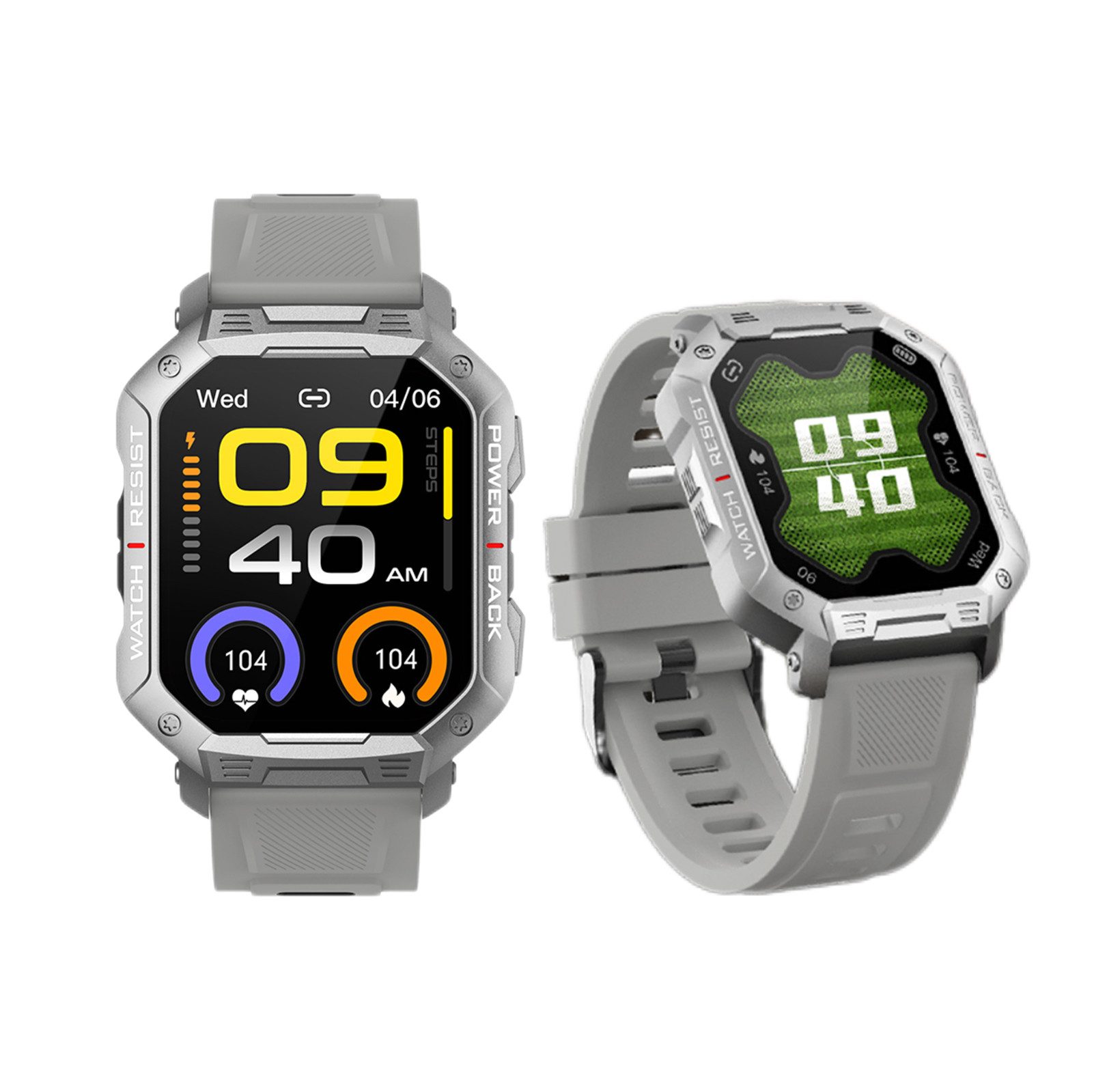 REDOM Wasserdichte Fitnessuhr Tracker Uhr Smartwatch mit großem Bildschirm Smartwatch (1.83 Zoll) Intelligente Alltagsbegleiter-Funktionen Sportuhr mit 100+ Sportmodi, 1-tlg., Für iOS & Android IP68 wasserdicht 3-fach Schutztechnologie, Mit Pulsmesser Schrittzähler Schlafmonitor HX3605-Sensor BT-Telefonie