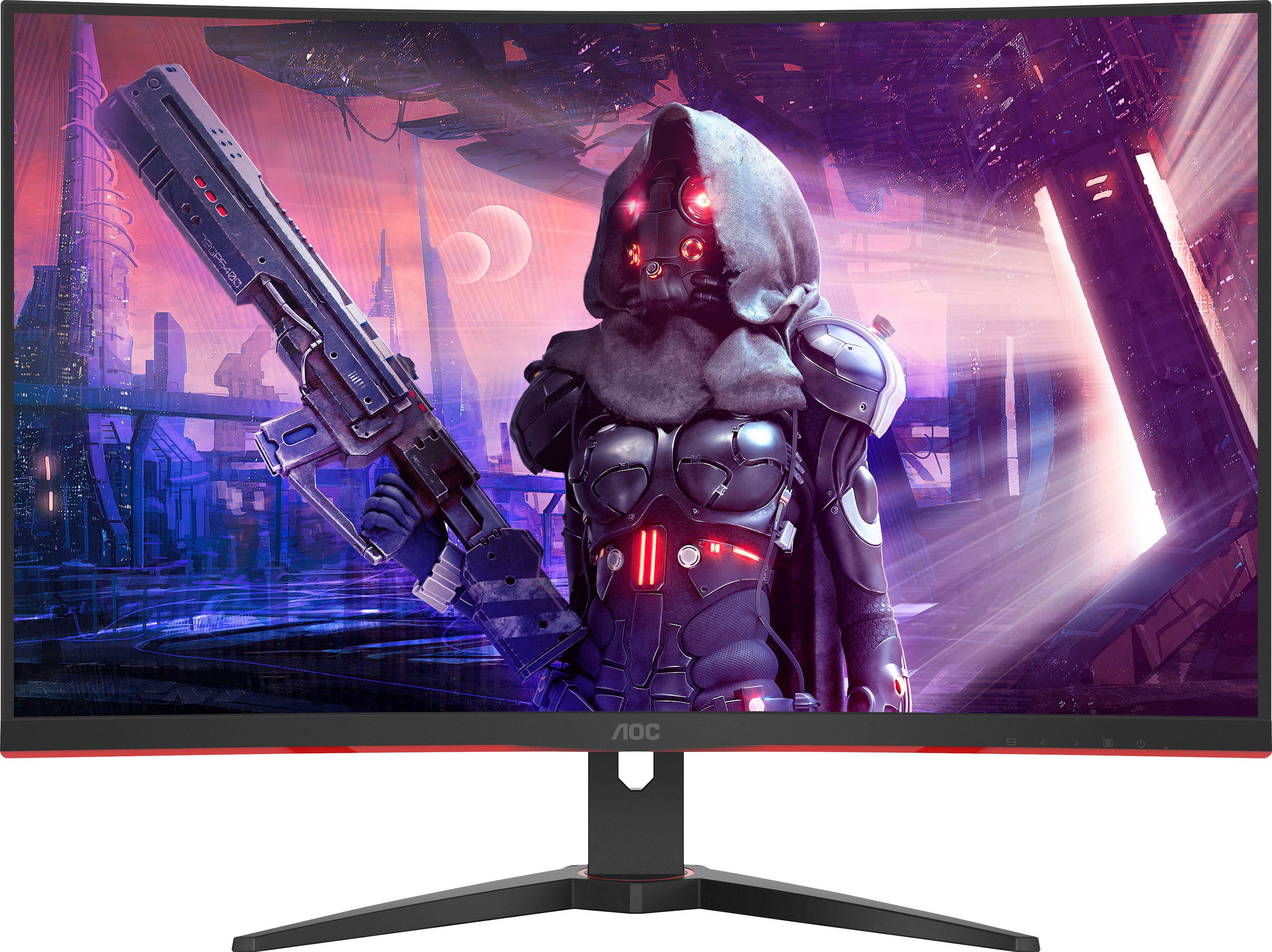 AOC C32G2AE/BK Curved-Gaming-Monitor (80 cm/32 ", 1920 x 1080 px, Full HD, 1 ms Reaktionszeit, 165 Hz, VA LCD)