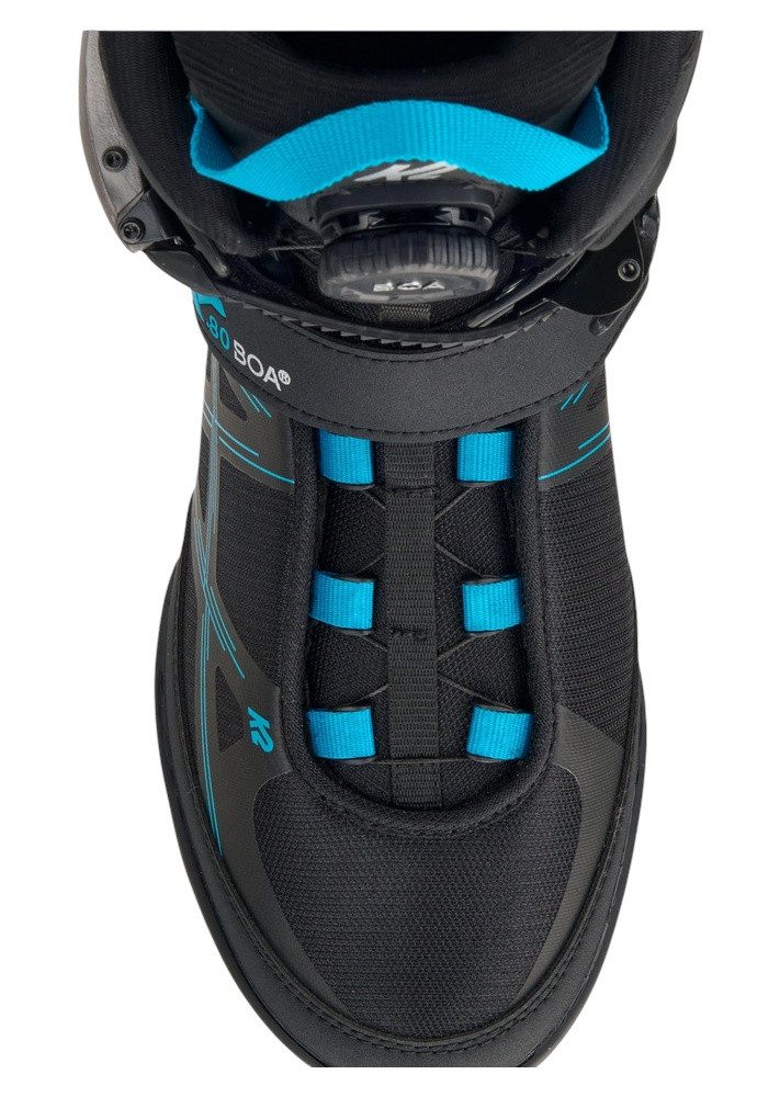 K2 Inlineskates F.I.T. 80 Boa (Rollen: 80mm/82A, Kugellager:ABEC 5) schwarz/blau