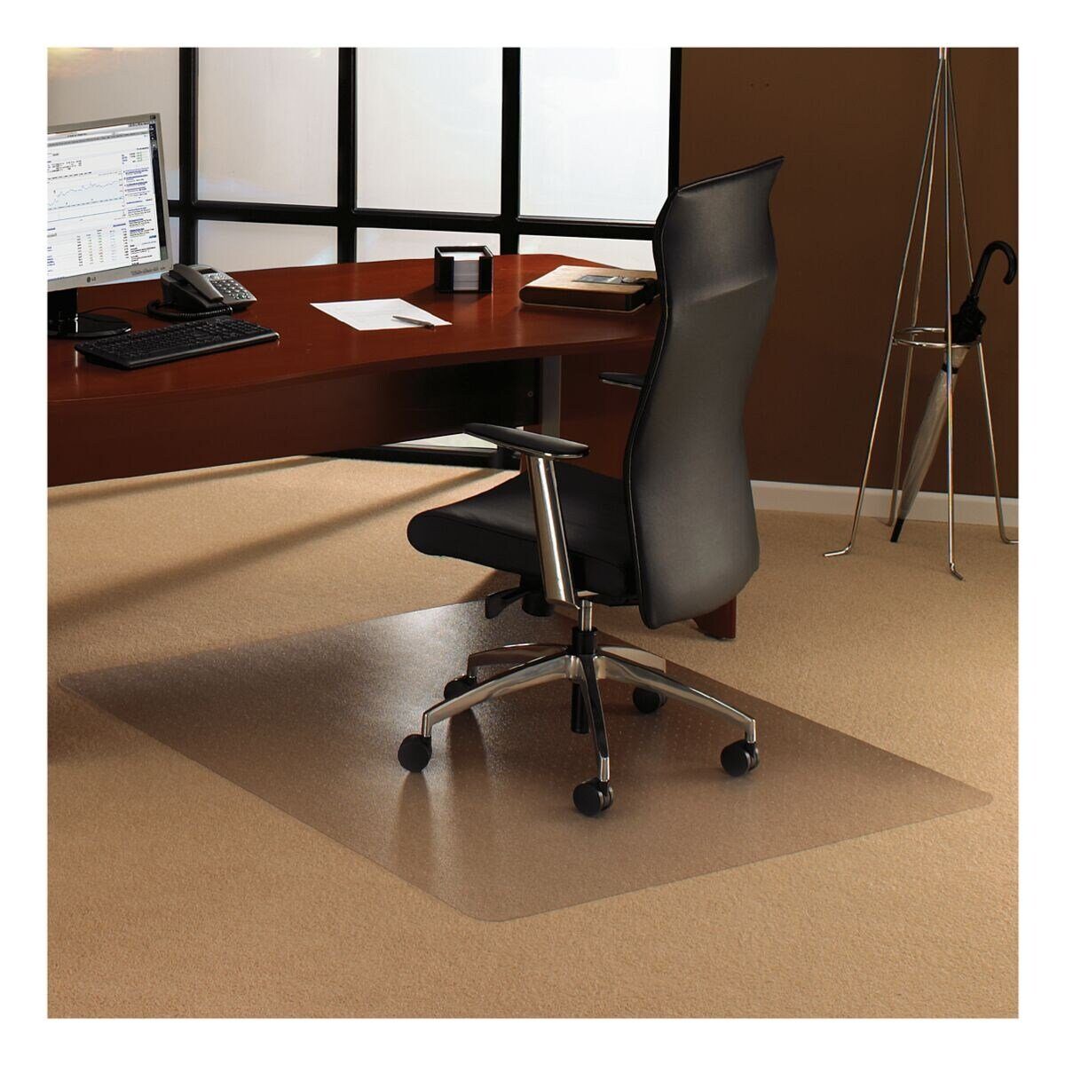 Otto Office Bodenschutzmatte, rechteckig, für mittelflorigen Teppichboden, Fußbodenheizung geeignet