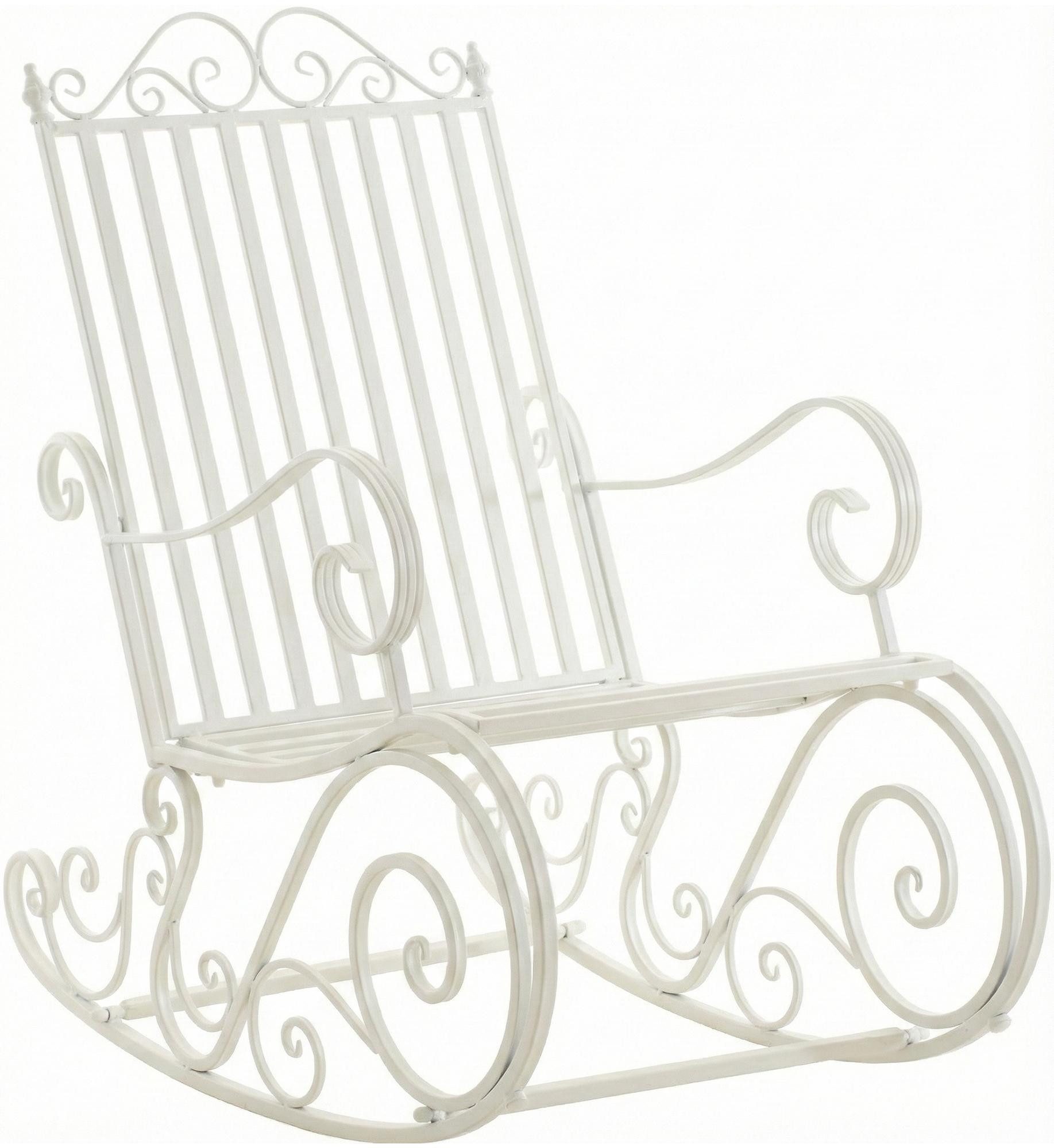 CLP Schaukelstuhl Smilla (1er, 1 St), lackiertes Eisen, im Jugendstil