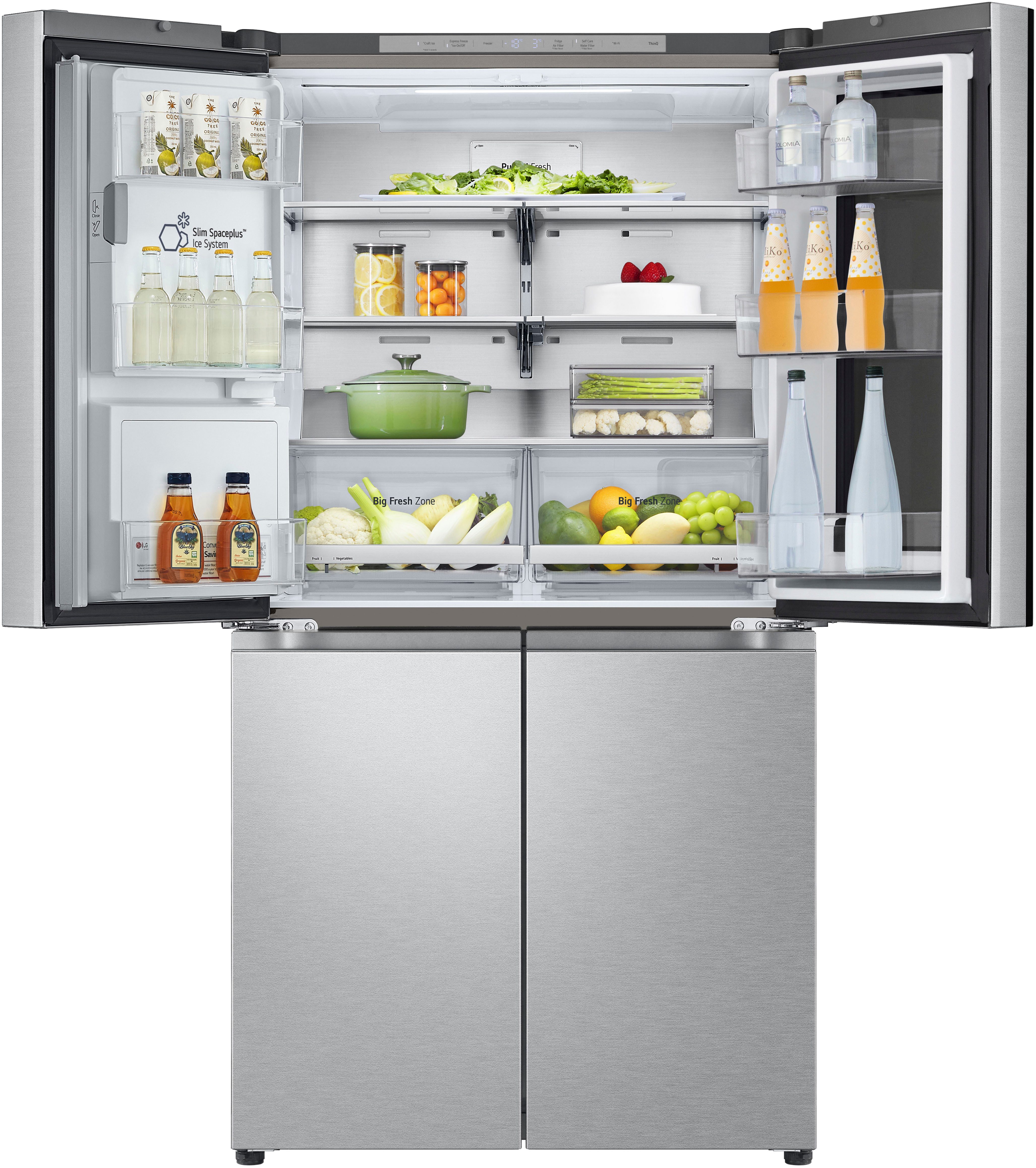 LG Multi Door GMG960MBEE, 179,2 cm hoch, 91,4 cm breit, InstaView®: zweimal klopfen, reinschauen! mit Craft Ice - Spender