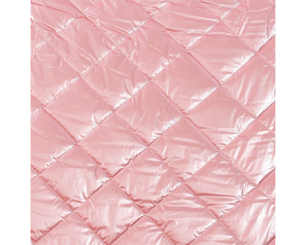 Thumbnail - SCHÖNER LEBEN. Stoff Steppstoff Bekleidungsstoff Stepped Shine Rauten rosa 1,40m br, abwaschbar