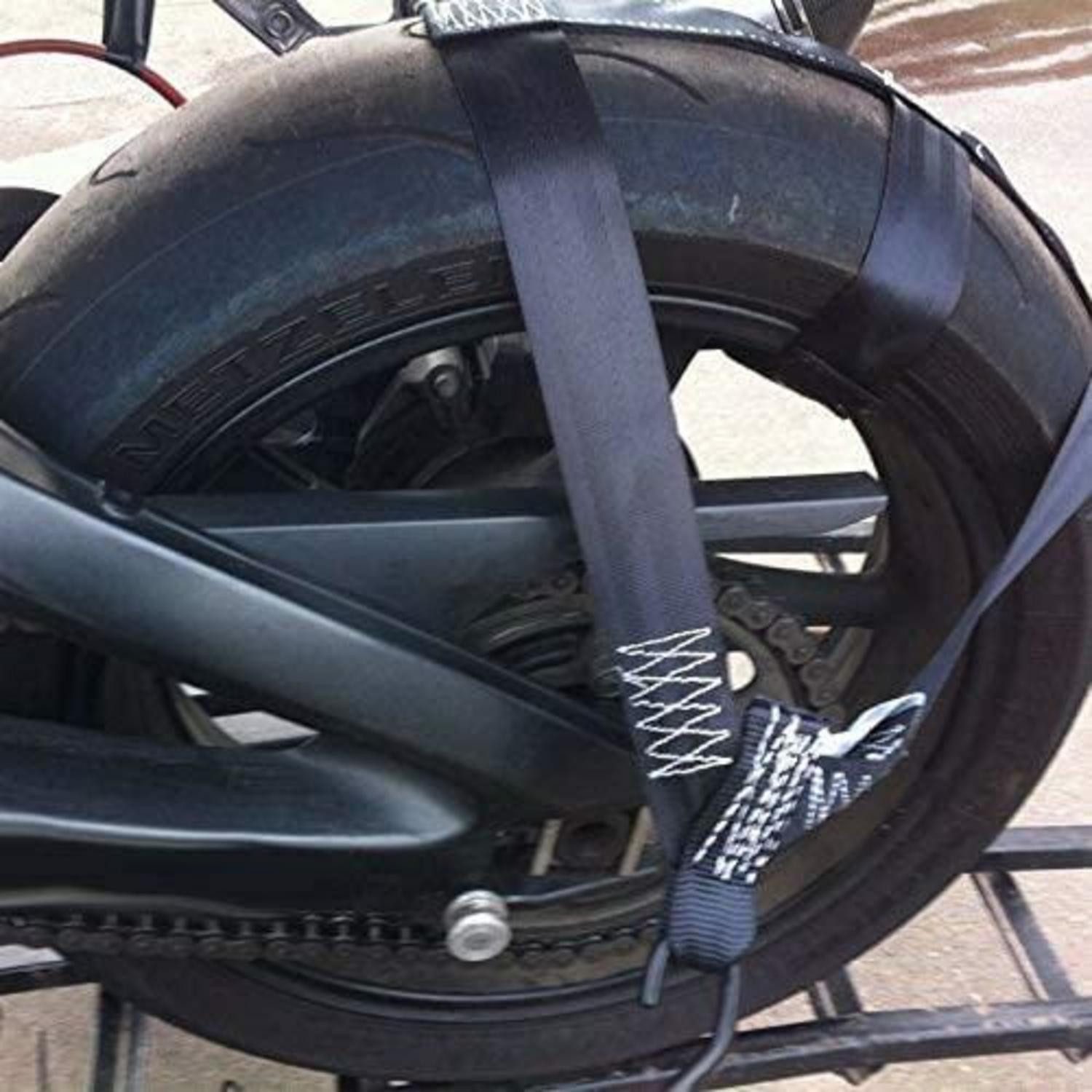 LuxusKollektion Fahrradkoffer Zurrgurt Hinterrad robust 1000kg
