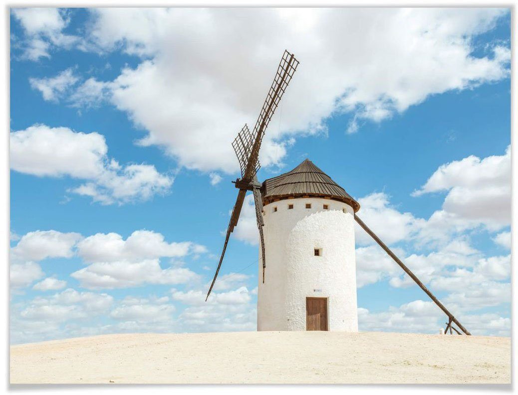 Spanien, Gebäude Quijote Wall-Art Windmühlen Wandposter Wandbild, Poster, Poster Don (1 St), Bild,