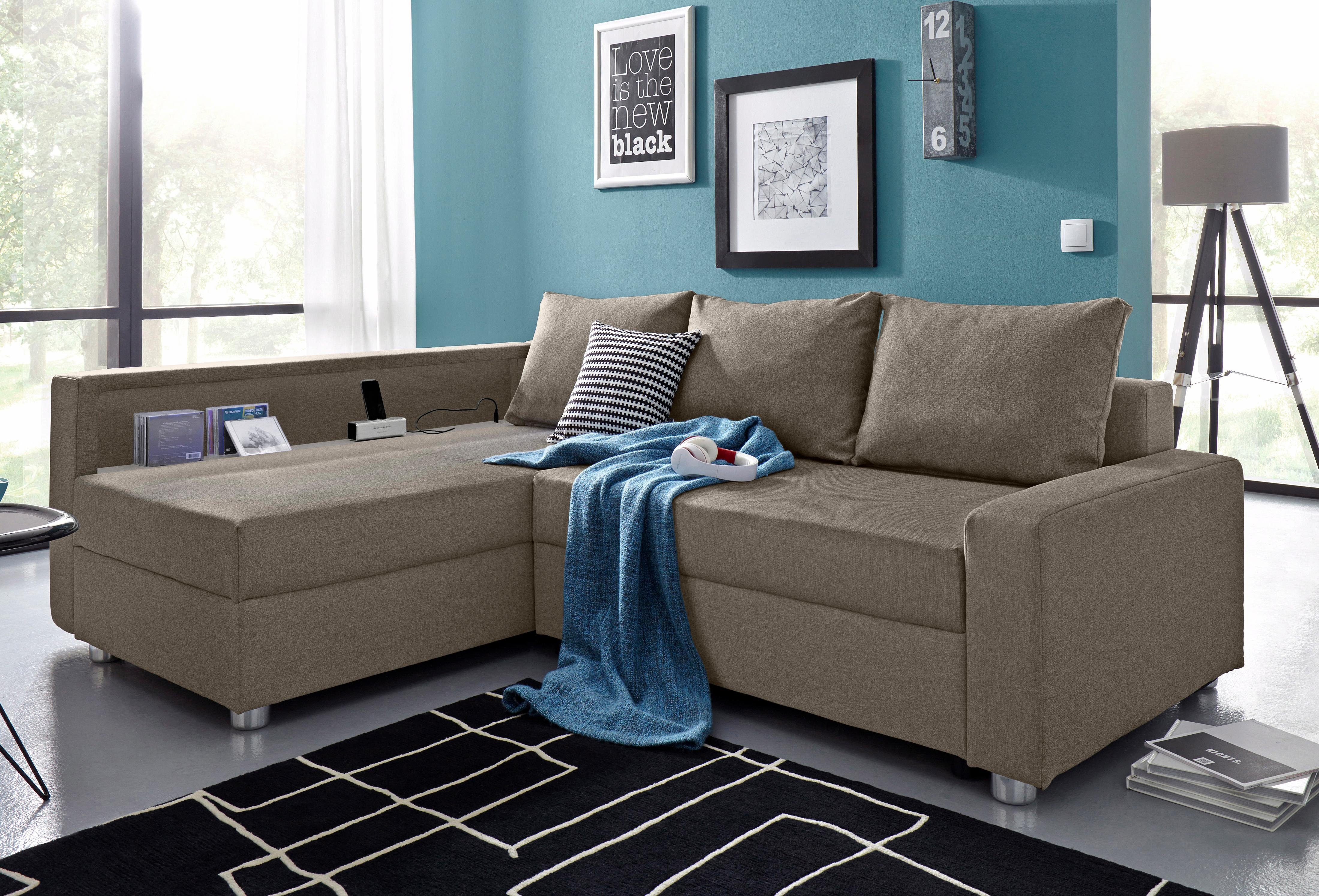 COLLECTION AB Ecksofa "Relax L-Form" inklusive Bettfunktion, Federkern, wah günstig online kaufen