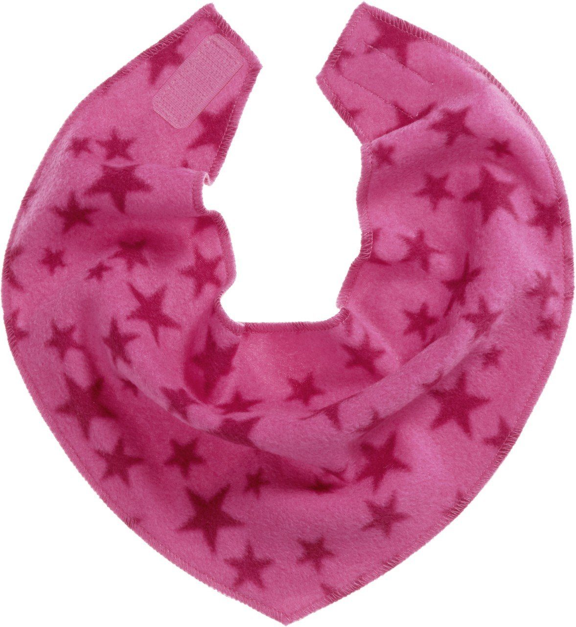 Playshoes Schlupfmütze Fleece-Dreieckstuch Sterne pink