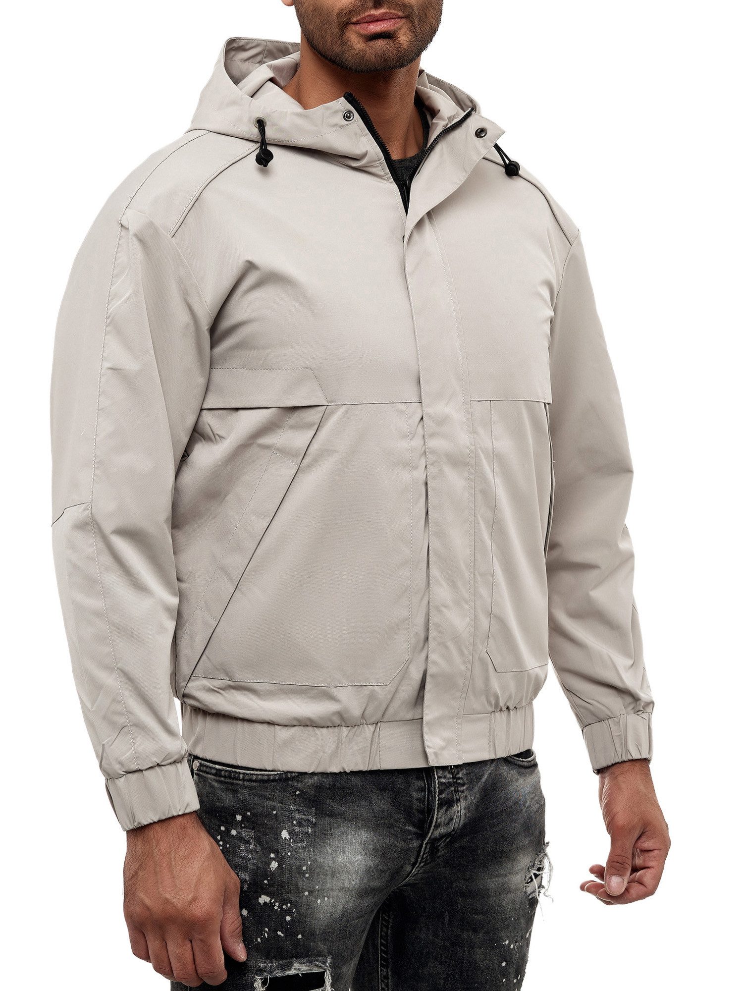 Egomaxx Blouson College Blouson mit Kapuze Regen (1-St) ED-WET