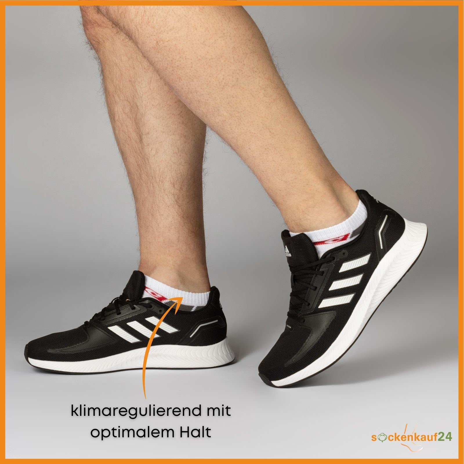 Sneakersocken Socken Sportsocken Damen&Herren oder - SPORT sockenkauf24 Sneaker Paar 16730) 8, (39-42, 20 8-Paar, WP 12