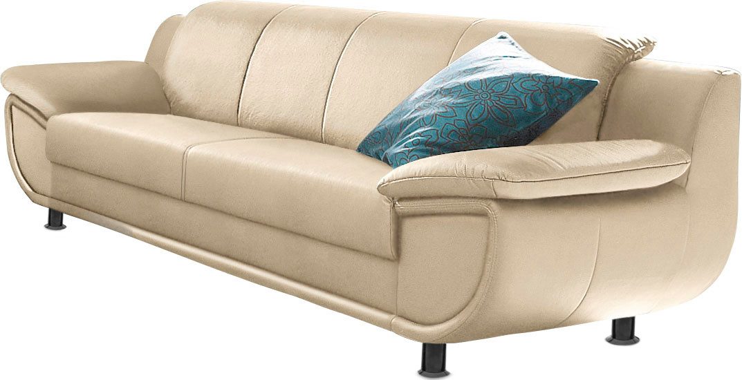 TRENDMANUFAKTUR 3-Sitzer Rondo, Breite 207 cm, breite Armlehnen, Füße schwa günstig online kaufen