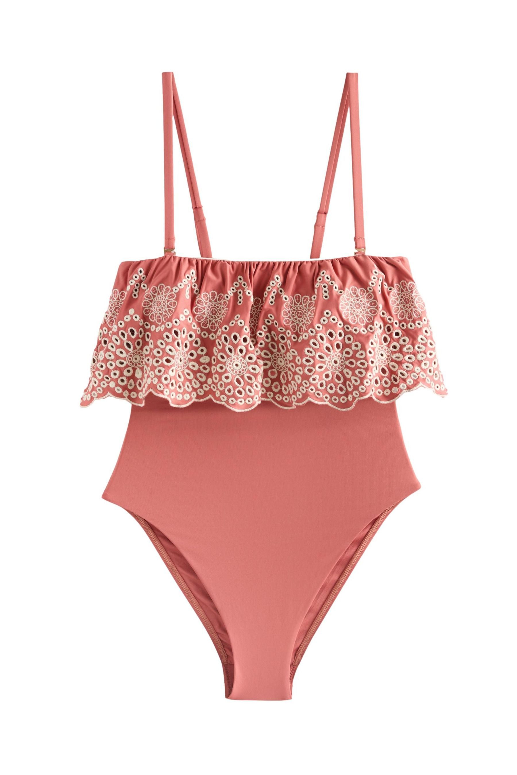 Next Badeanzug Bauchformender Badeanzug mit Stickerei und Rüschen (1-St) günstig online kaufen