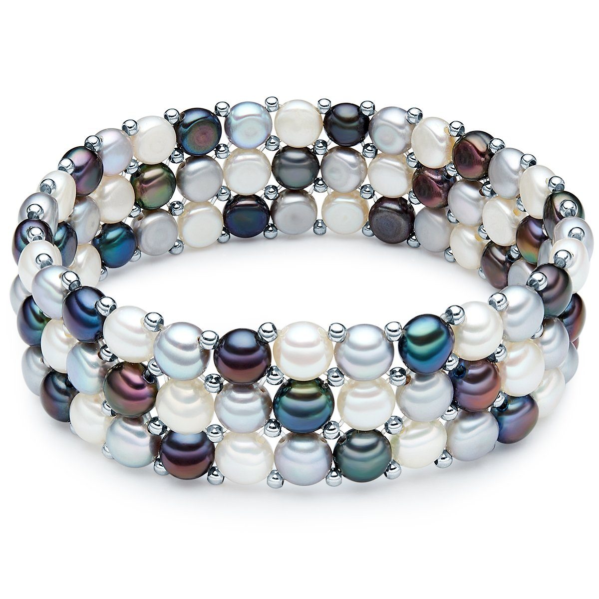 silber, Pearls aus Süßwasser-Zuchtperlen Valero Armband