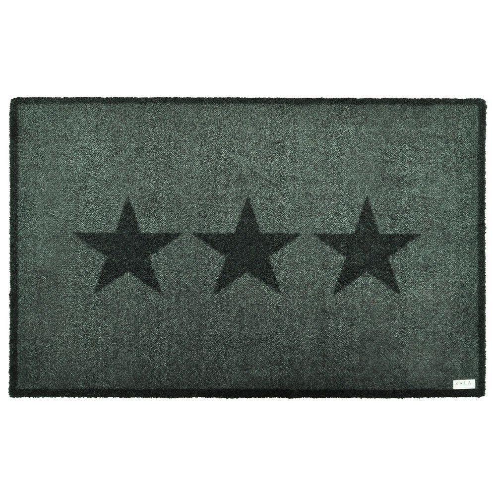 Zala Living Fußmatte Fußmatte Sterne Grau Anthrazit, rechteckig, Höhe: 7 mm