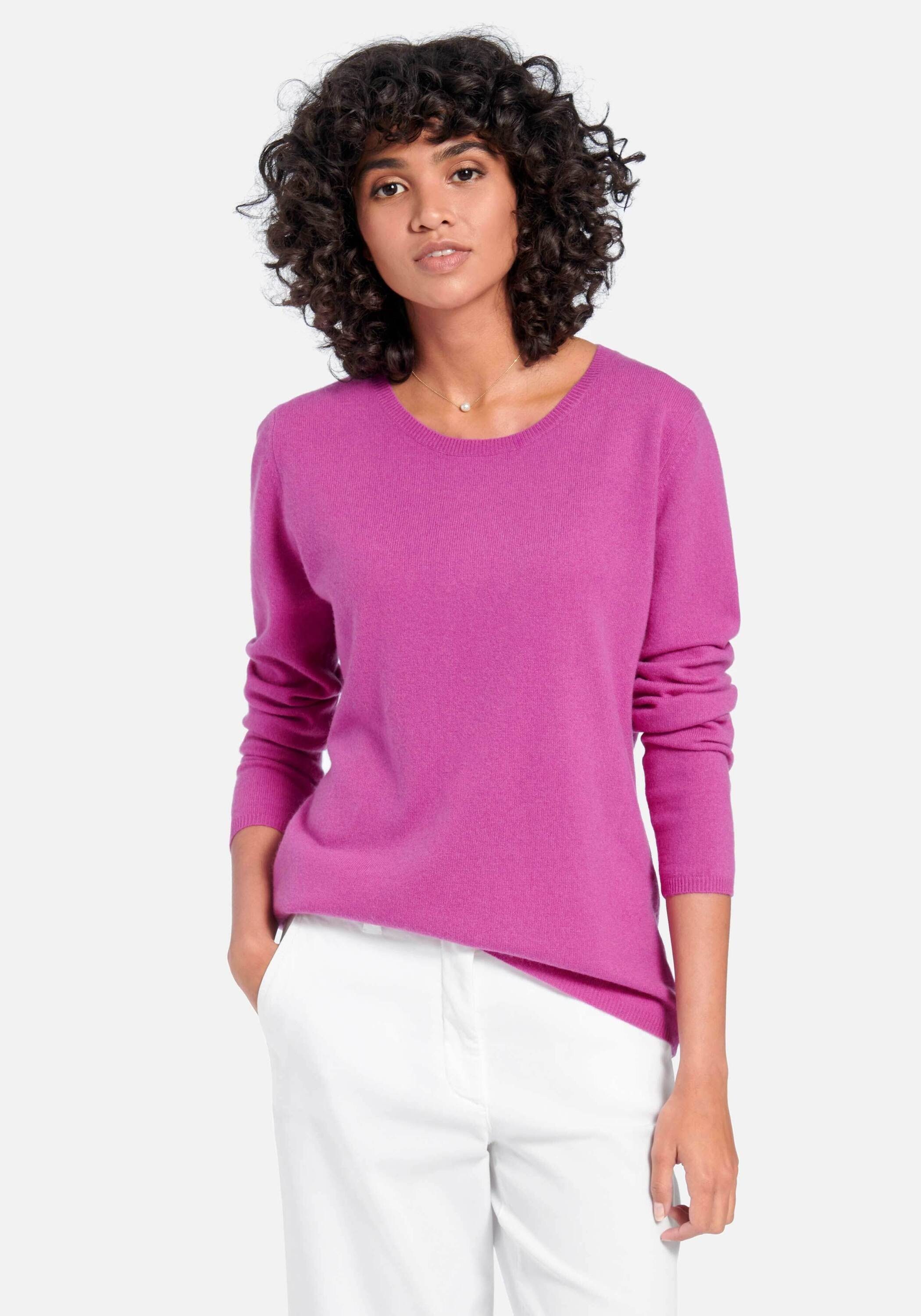 wool new MAGENTA Strickpullover include