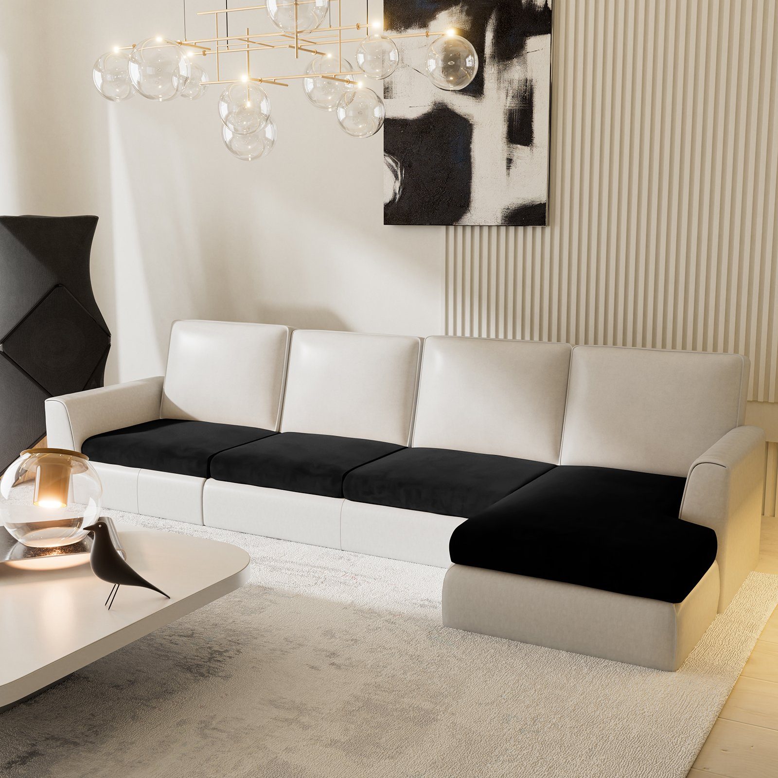 BTTO Sofahusse Samt Sofa 3-tlg. Set günstig online kaufen