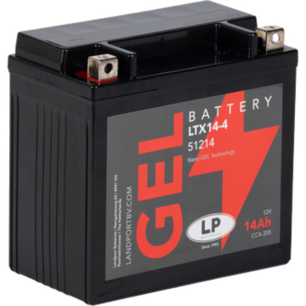 Batterie 12V 14Ah für Motorrad Startbatterie MG LTX14-4 Bleiakkus