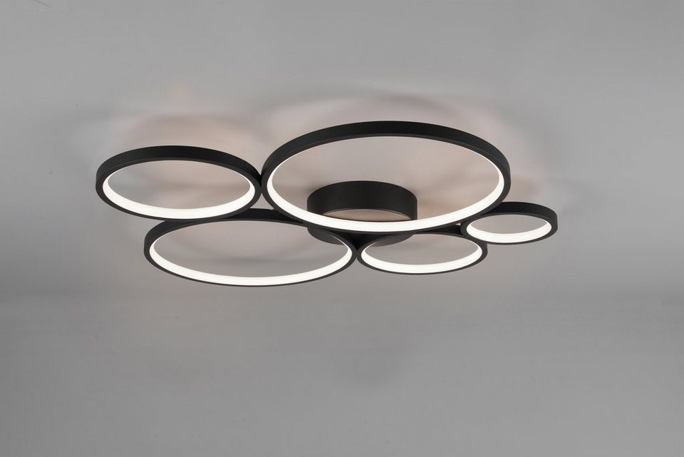 TRIO Leuchten LED Deckenleuchte RONDO, mehrere Helligkeitsstufen, LED fest  integriert, Warmweiß, dimmbar über Wandschalter, zur Decken- und  Wandmontage geeignet, inkl. LED Leuchtmittel