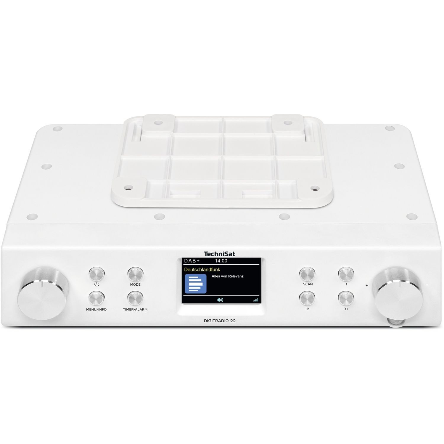 TechniSat DIGITRADIO 22 DAB+/UKW Küchenradio Uhrzeitanzeige Bluetooth Digitalradio (DAB) (DAB+, UKW, 2 W, Bewegungssensor für Licht-und Radiosteuerung)