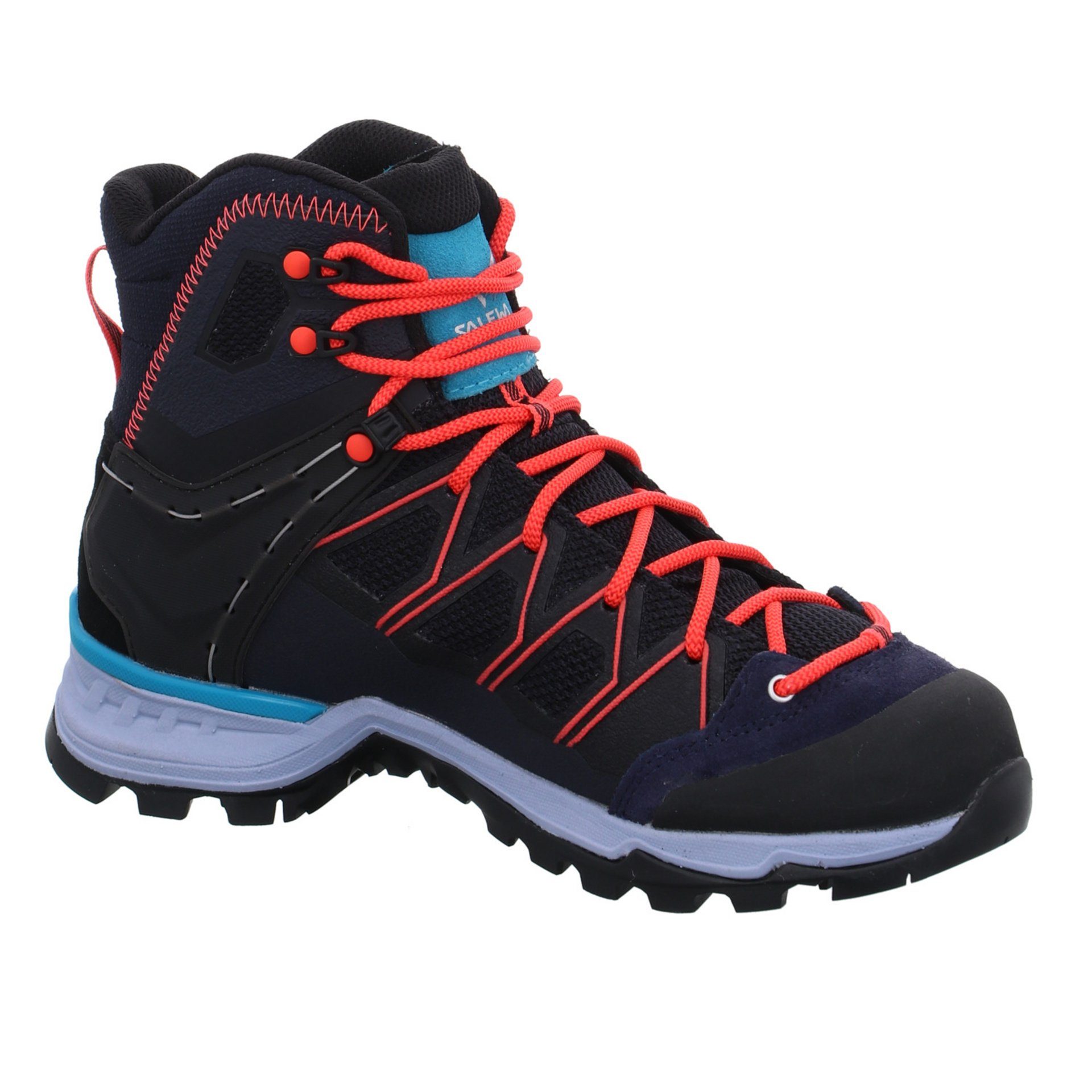 Blau Outdoor Leder-/Textilkombination Schuhe Outdoorschuh Damen Salewa