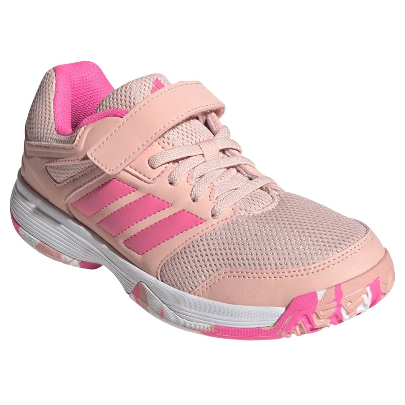adidas Performance Hallen-Indoorschuhe Speedcourt Velcro rose/pink/weiss Mädchen Badmintonschuh