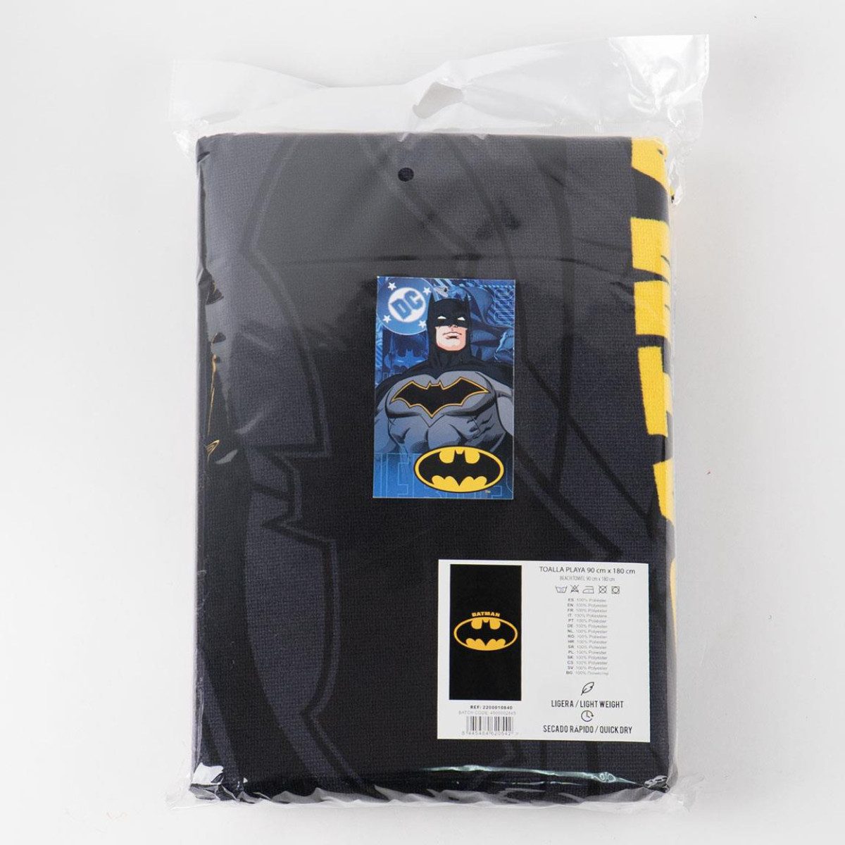 Batman Strandtuch Badetuch 90 × 180 cm 250 gsm schnell trocknend aus Polyester – Bild 5 von 5