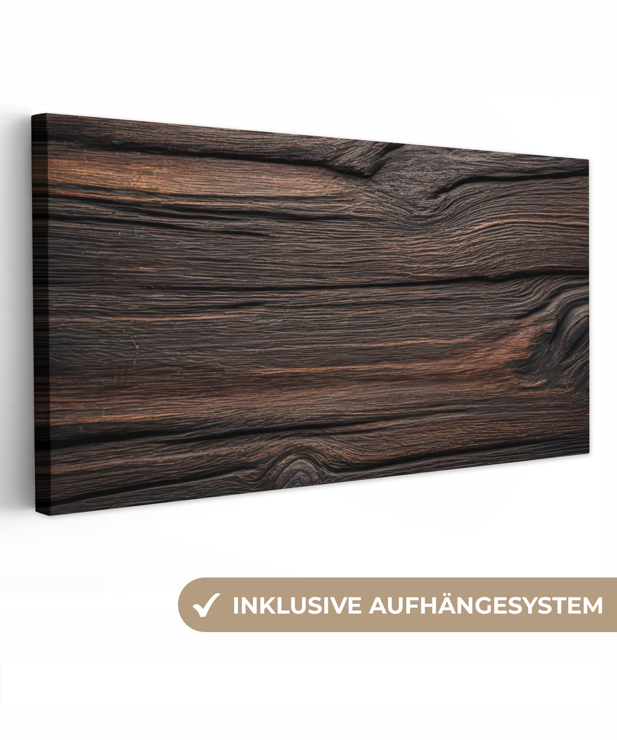 OneMillionCanvasses® Leinwandbild Panorama Holz - Launische günstig online kaufen