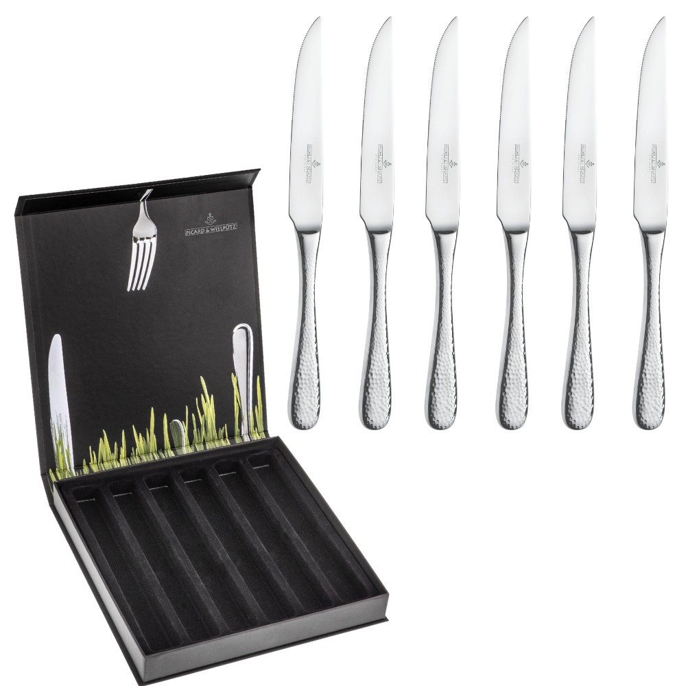 Picard & Wielpütz Solingen Steakmesser Mia, im Geschenkkarton (6 Stück), praktisches Steakmesser-Set