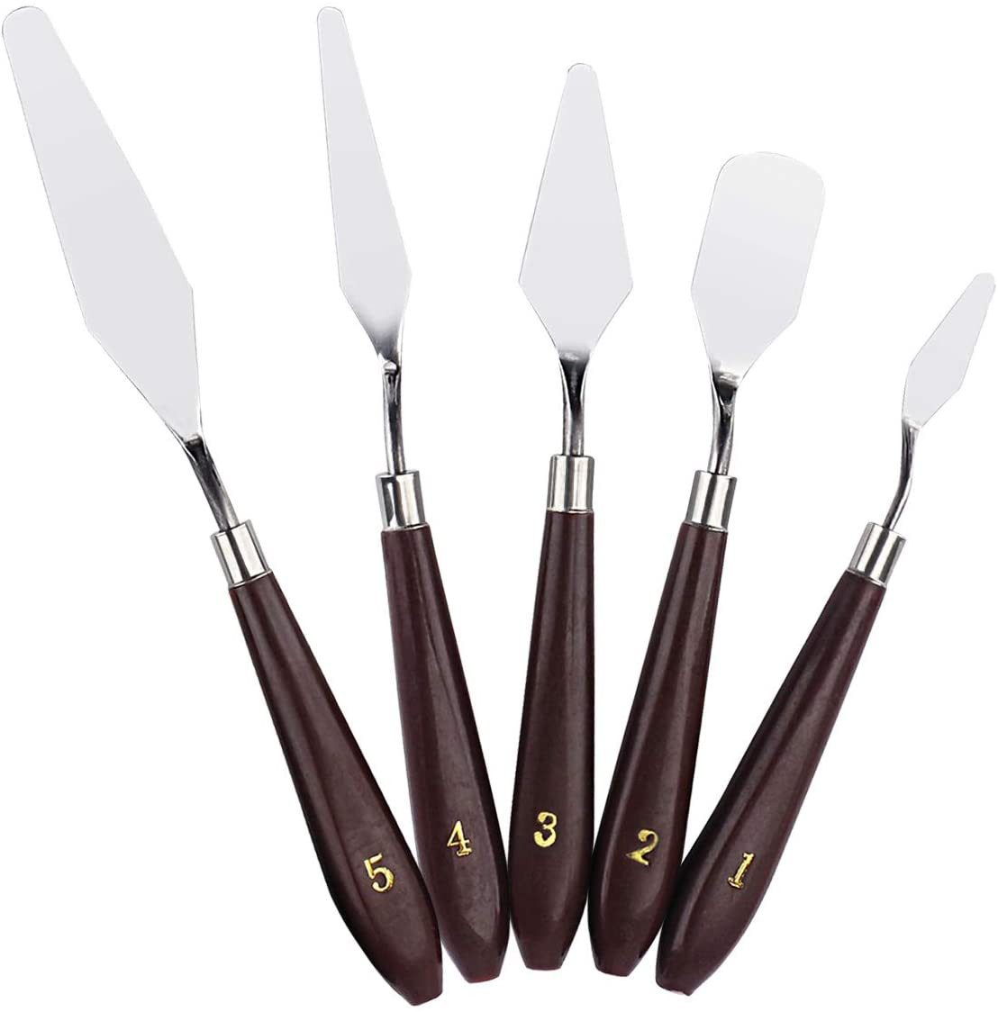 Linolplatte 5-teiliges Spachtelset